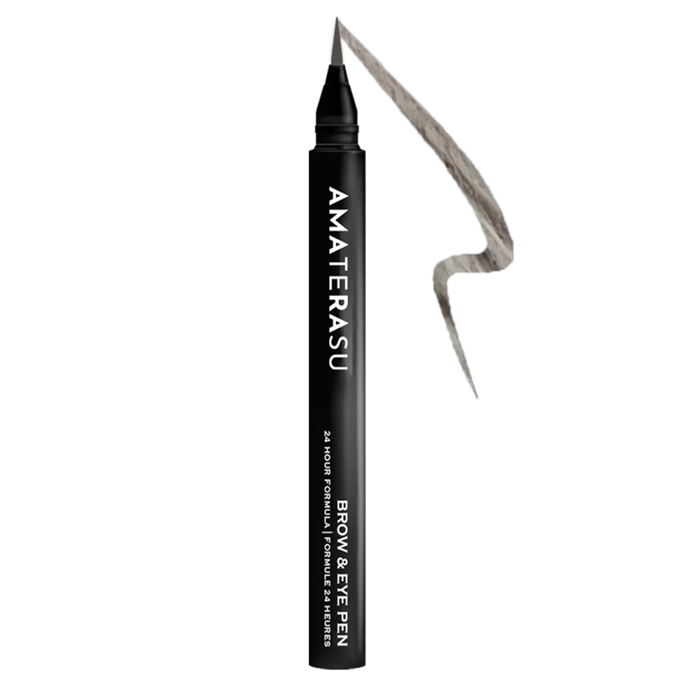 Eye Liner & Eye Brow Pen - 2-in-1 Makeup Pen That Combines Eyeliners & Eye Brow Pens - Smudgeproof & Waterproof Semi-Permanent Eyebrow Marker & Eyeliner Pen with 24 hr Formula - Amaterasu, Truffle