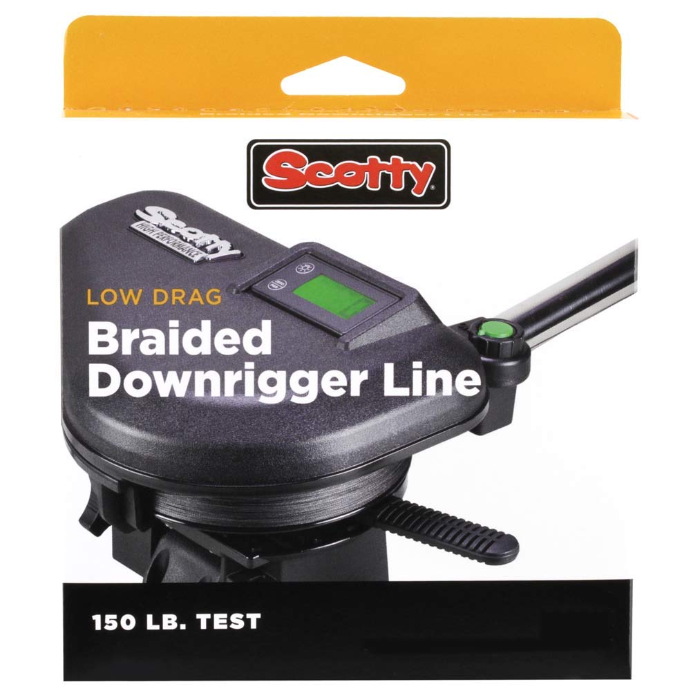 Scotty Low Drag geflochten Downrigger Line, 150lb Test