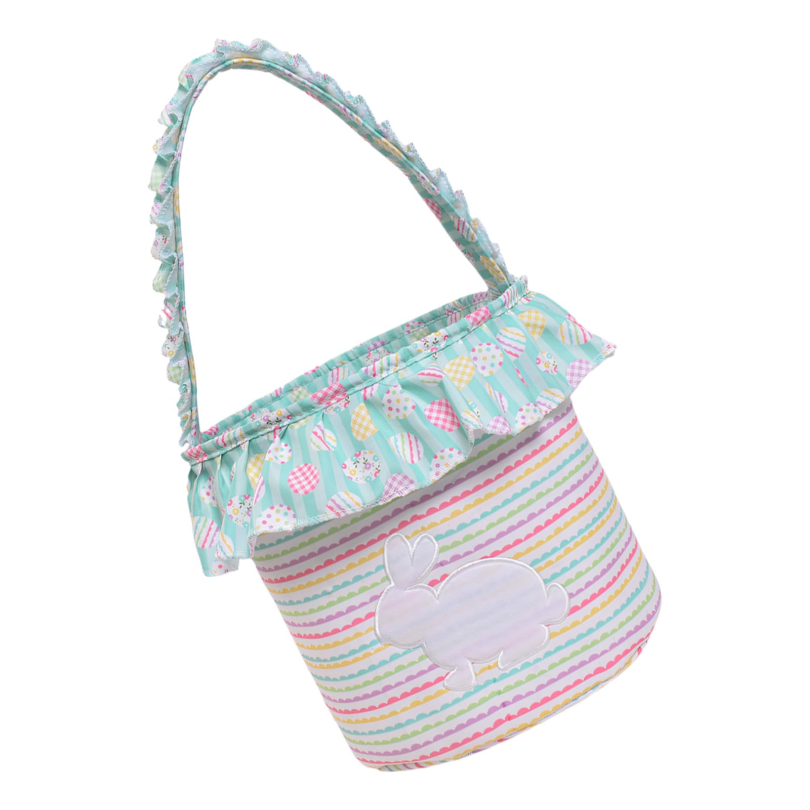 HENYGEN Spacious Easter Themed Cloth Organiser with Handle Storage Basket Wrapping and Household Items Easter Home Deck