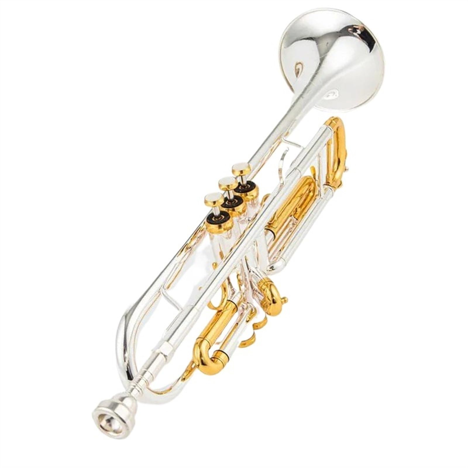 Standard Trąbka Trąbka Bb Trąbka Posrebrzana Mały Instrument Muzyczny Z Mosiądzu Profesjonalny Zestaw Trąbek Dla Początkujących