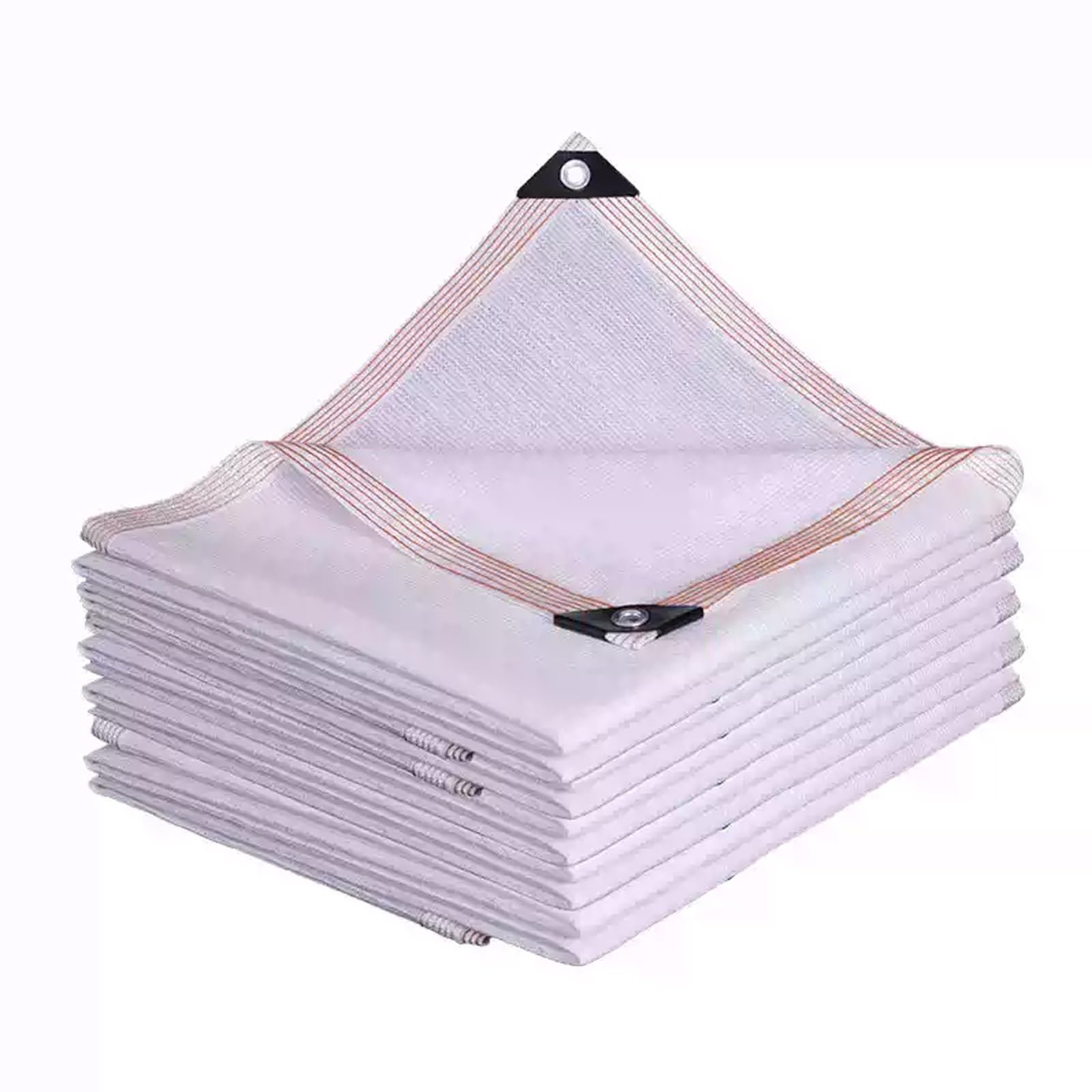 Filet d'ombrage résistant à l'UV en HDPE respirant blanc avec œillets