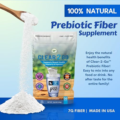 Miniatura 2 de Nutritional Designs Suplemento de fibra prebiótica en polvo, fibra soluble en inulina, fibra dietética totalmente natural sin azúcar y gluten, fibra