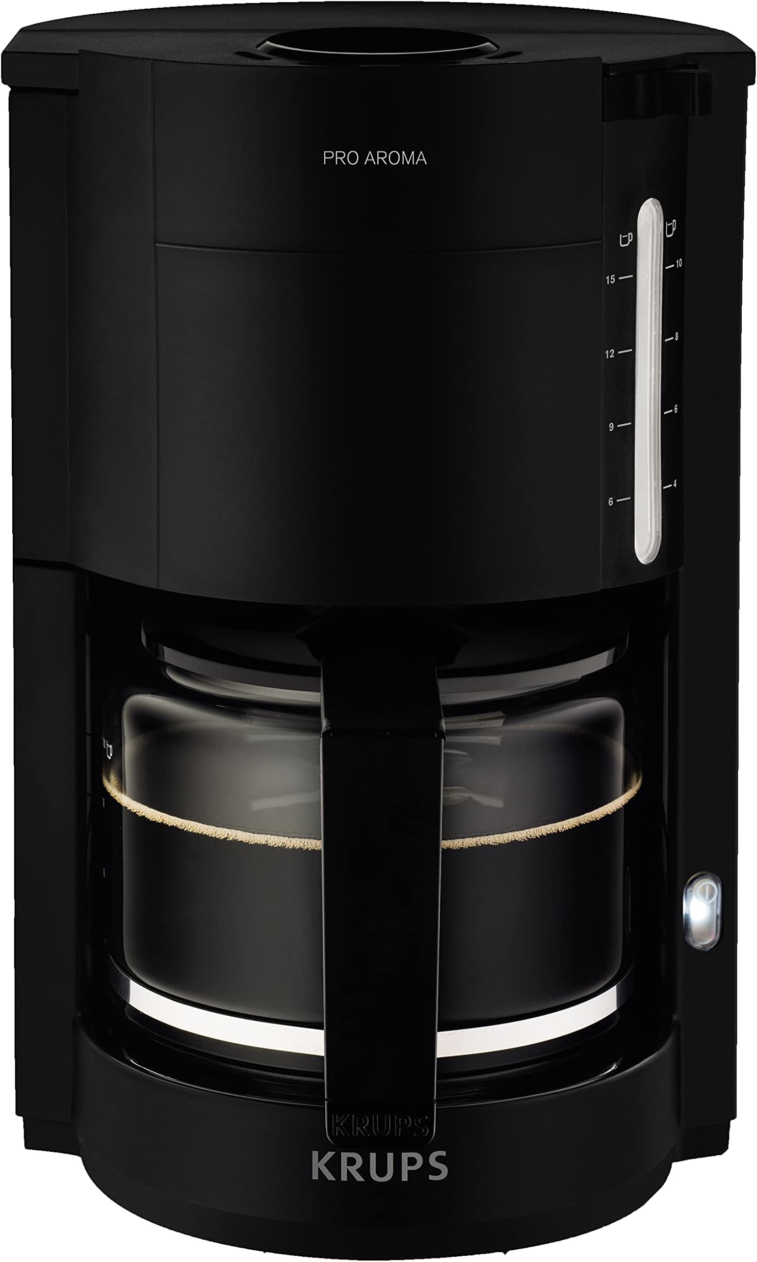 Krups KM442D Drip coffee maker 1.25L 15cups Black,Stainless steel