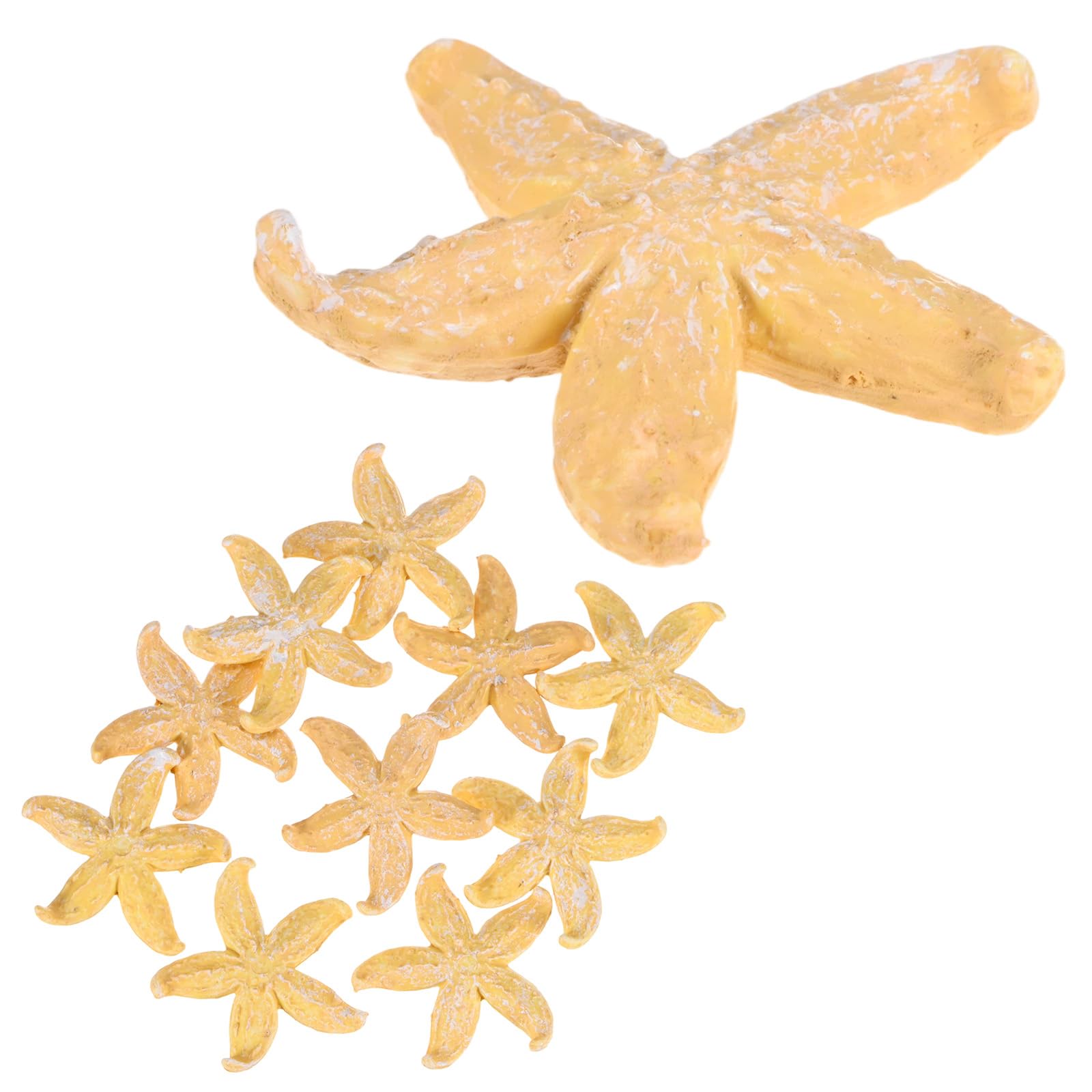 M METERXITY 20-Pack Starfish Decor, 2.4" PVC Artificial Mini Sea Star Decoration for Fish Tank/Aquarium Decoration/Beach/DIY Crafts/Nautical Theme Party [Purple]