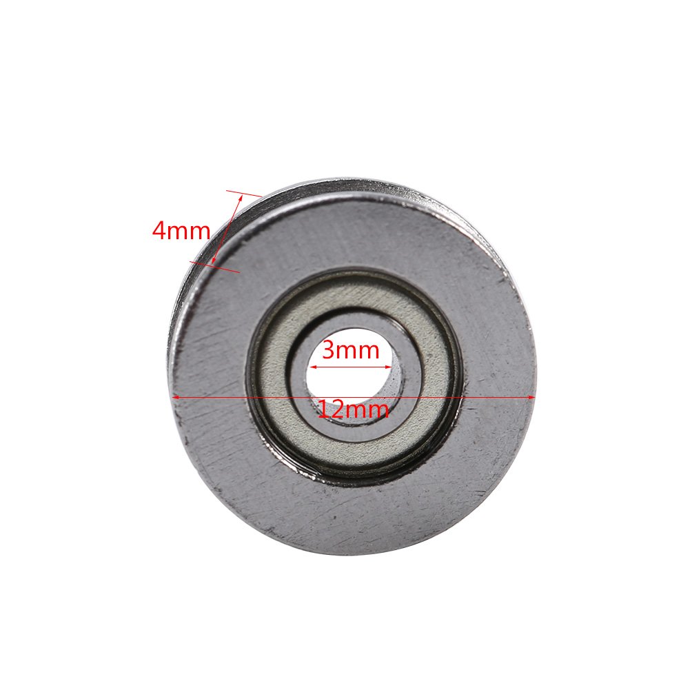 Exclusive Special 20pcs V623ZZ V Groove Ball Carbon Steel Bearing Pulley for Rail Track Linear Motion System 3x12x4mm Featured Product 20pcs V623ZZ V Groove Ball Carbon Steel Bearing Pulley for Rail Track Linear Motion System 3x12x4mm