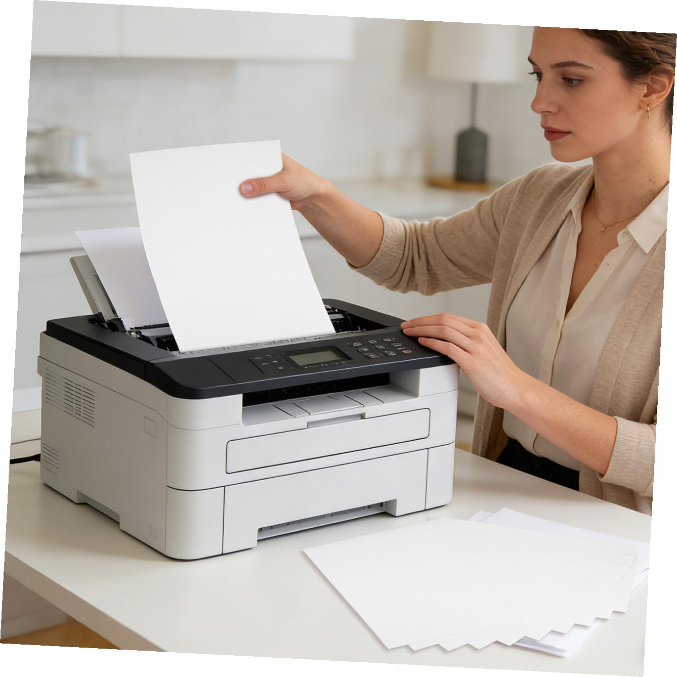 Feuilles Magnétiques Imprimables Format A4 pour Photos et Affiches Blanc Mat 10 Feuilles