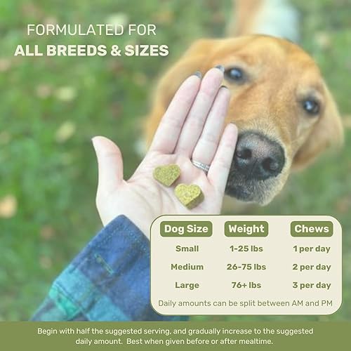 Miniatura 5 de Canine Keeps Masticables calmantes para perros  Relajación con cáñamo, manzanilla y raíz de valeriana  Suplemento para aliviar la ansiedad del perro