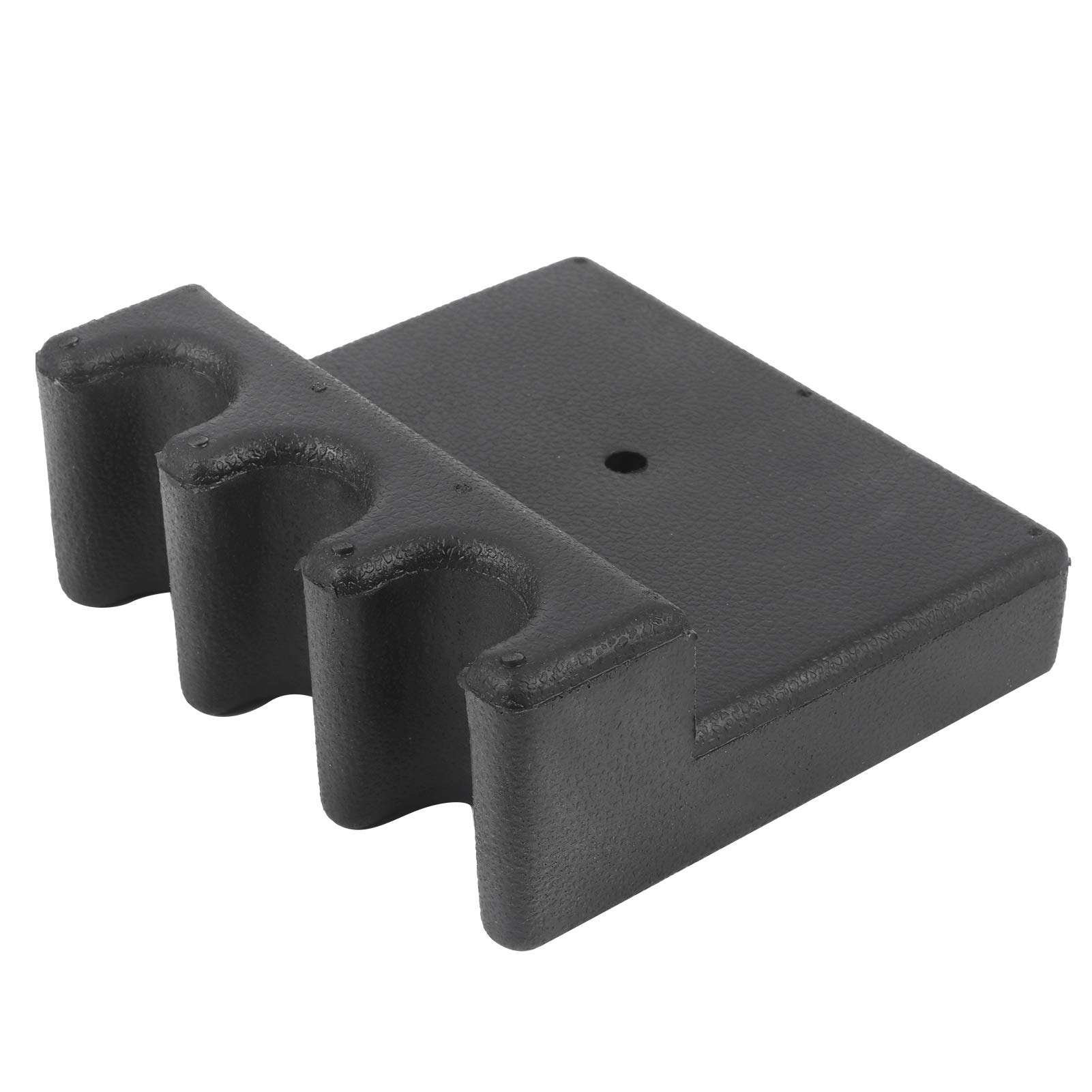 BuyWeek Soporte para Tacos de Billar 3 Agujeros de Plástico Negro