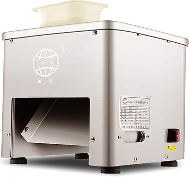 Commercial Meat Cutter Machine for Restaurant 85mm Blade Automatic Slice Strip Cube Meat Cutting Machine 350lb/h Stainless Steel 110V