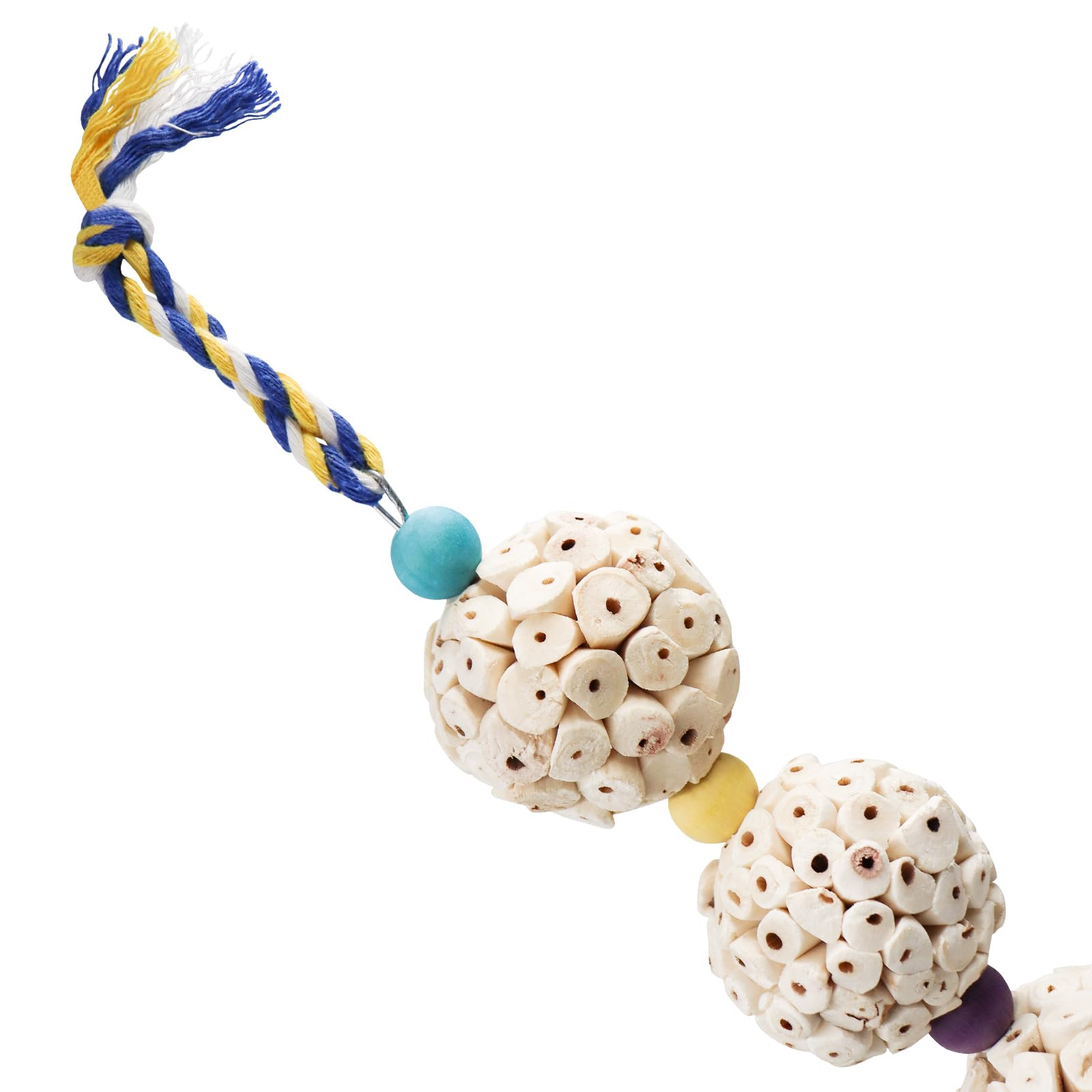 Bird Chewing Toy, Bird Sola Ball Toy with Bell, Bird Cage Accessories, Cage Toys for Cockatiel Parakeet Parrot Budgies Rat Hamster Chinchilla Rabbit Bunny African Grey - image 4
