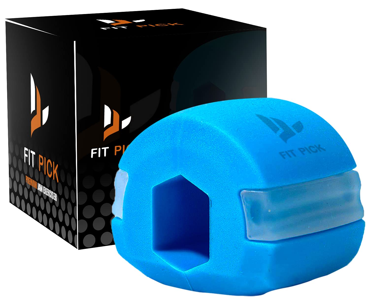 FIT PICK Pro Jawline Exerciser, Double Chin Reducer for Women & Men, Face Shaper jaw exerciser, Jawline Shaper Tone Your Neck & Face, Look Younger and Healthier - Helps Reduce Stress and Cravings