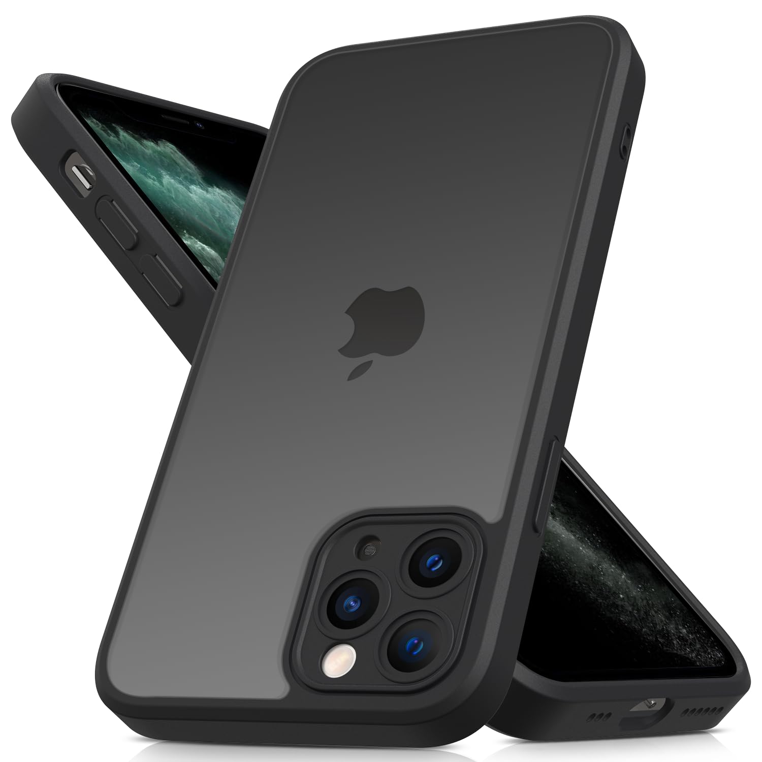 Mootobo für iPhone 15 Pro Max Hülle mit Kameraobjektiv, 10FT Military Grade Drop Protection Handyhülle mit Anti-Fingerprint Matte Back 6.7 Zoll - Deep Green
