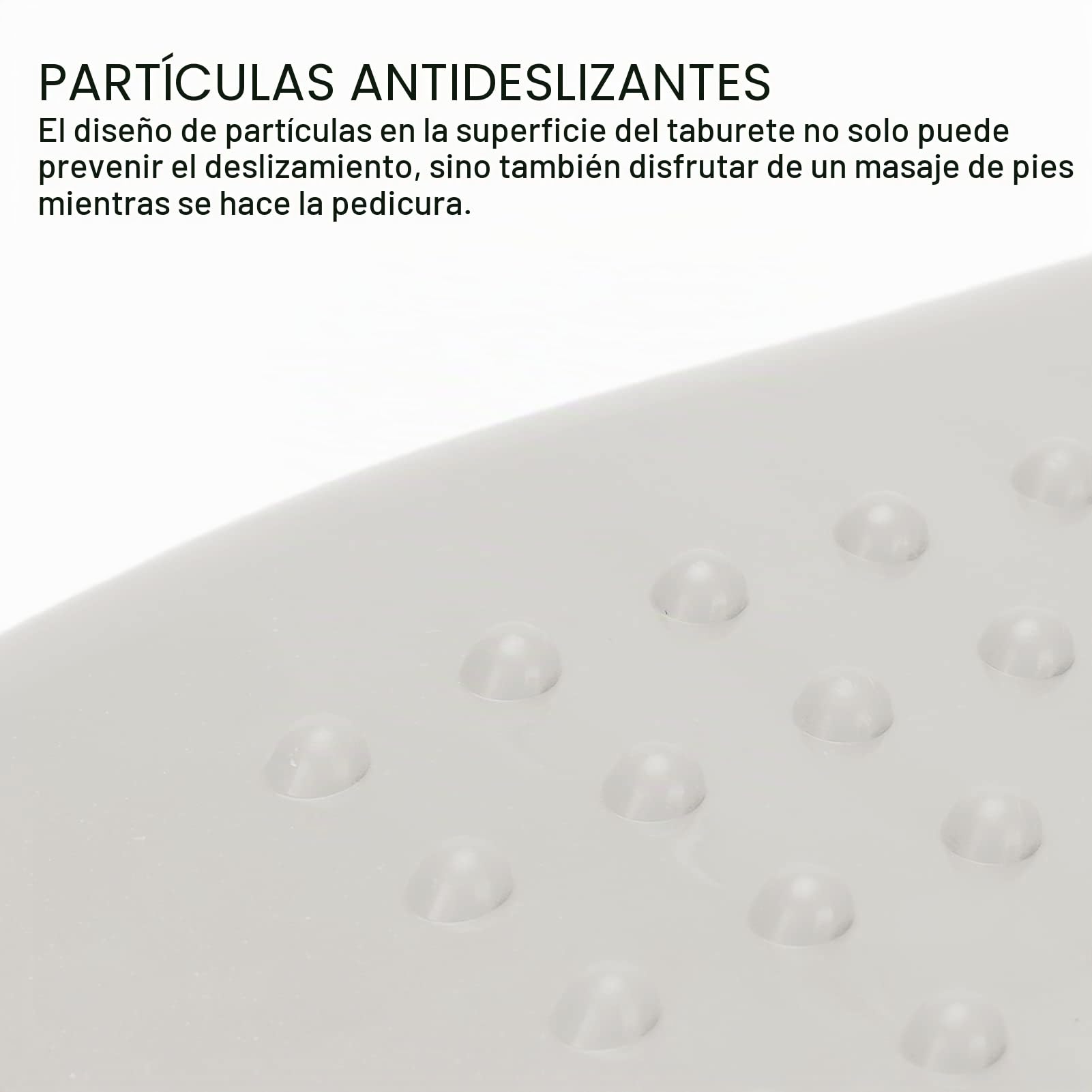 Reposapiés De Ducha, Taburete De Ducha para Afeitar Las Piernas, Fuerte Capacidad De Carga, Antideslizante, Estable, Masajeable, Cómodo, Ligero, Taburete De Pedicura, Soporte De Pedicura,(Beige)