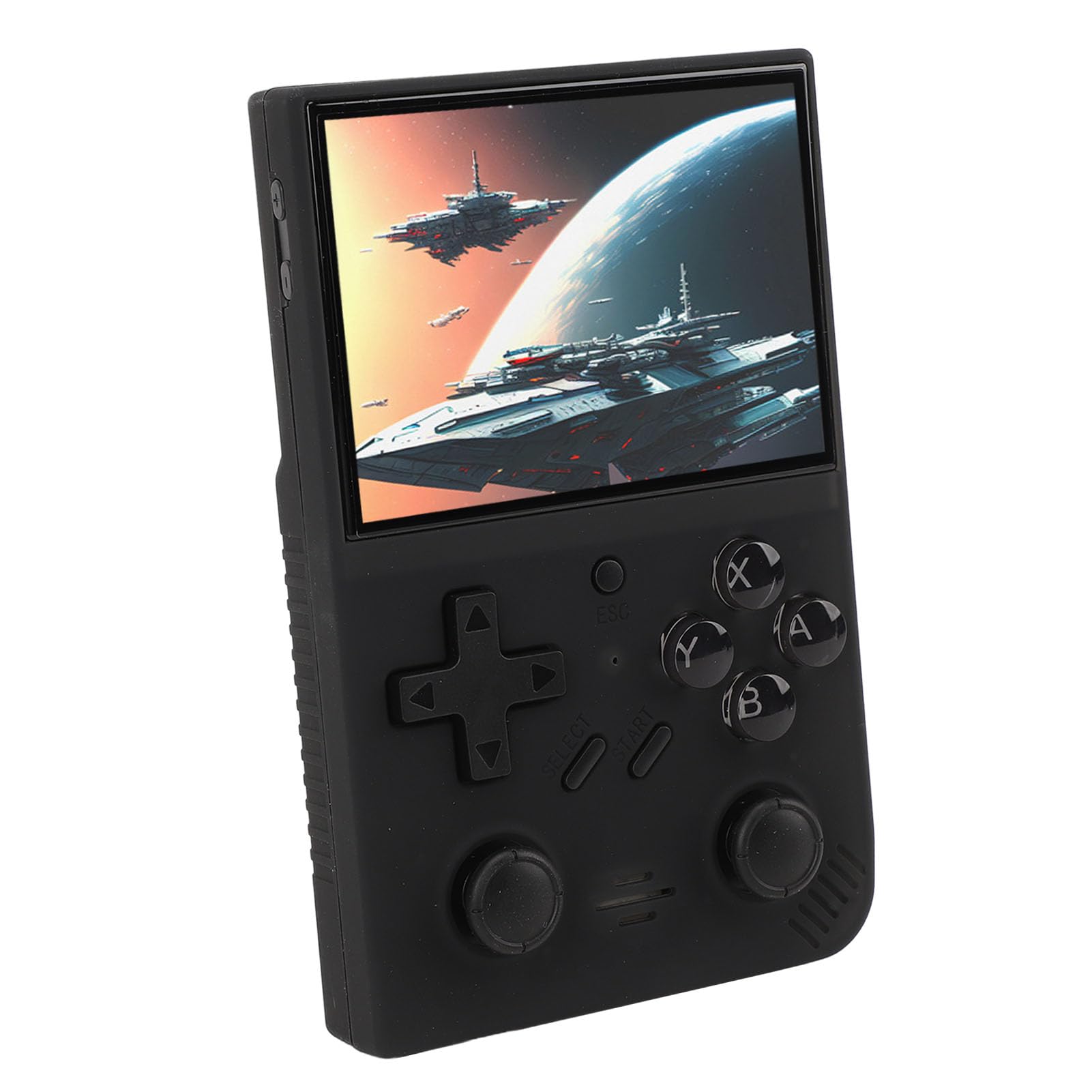 Przenośna Przenośna Konsola do Gier Retro 3,5-calowy Ekran IPS Karta Pamięci 64 GB Bateria 3000 MAh (BLACK)