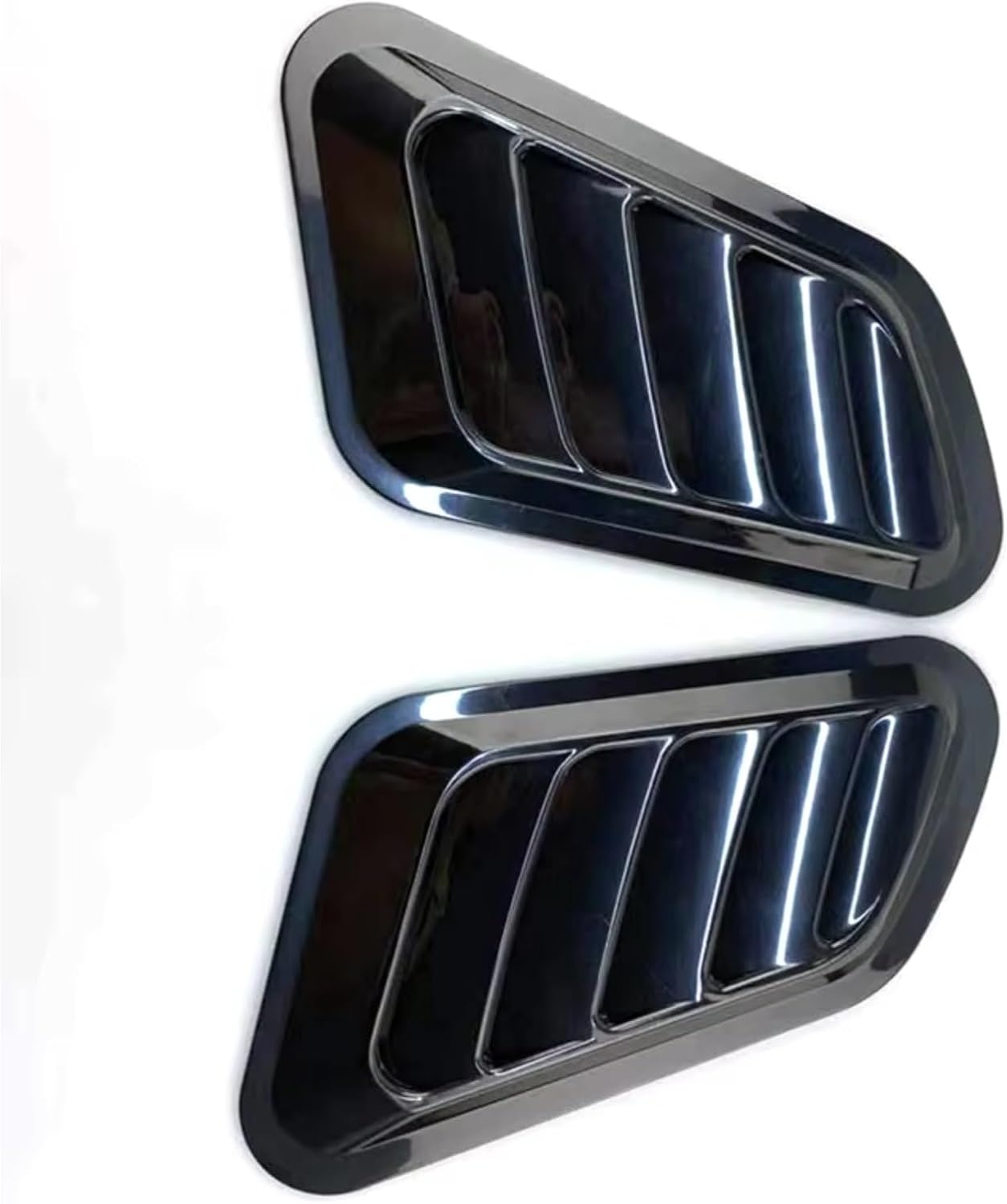 Bonnet Vent Cover Universal Car Decorative Air Flow Intake Hood Scoop Auto Bonnet Louvers Decor Compatible with VW for Transporter T5(Black1)