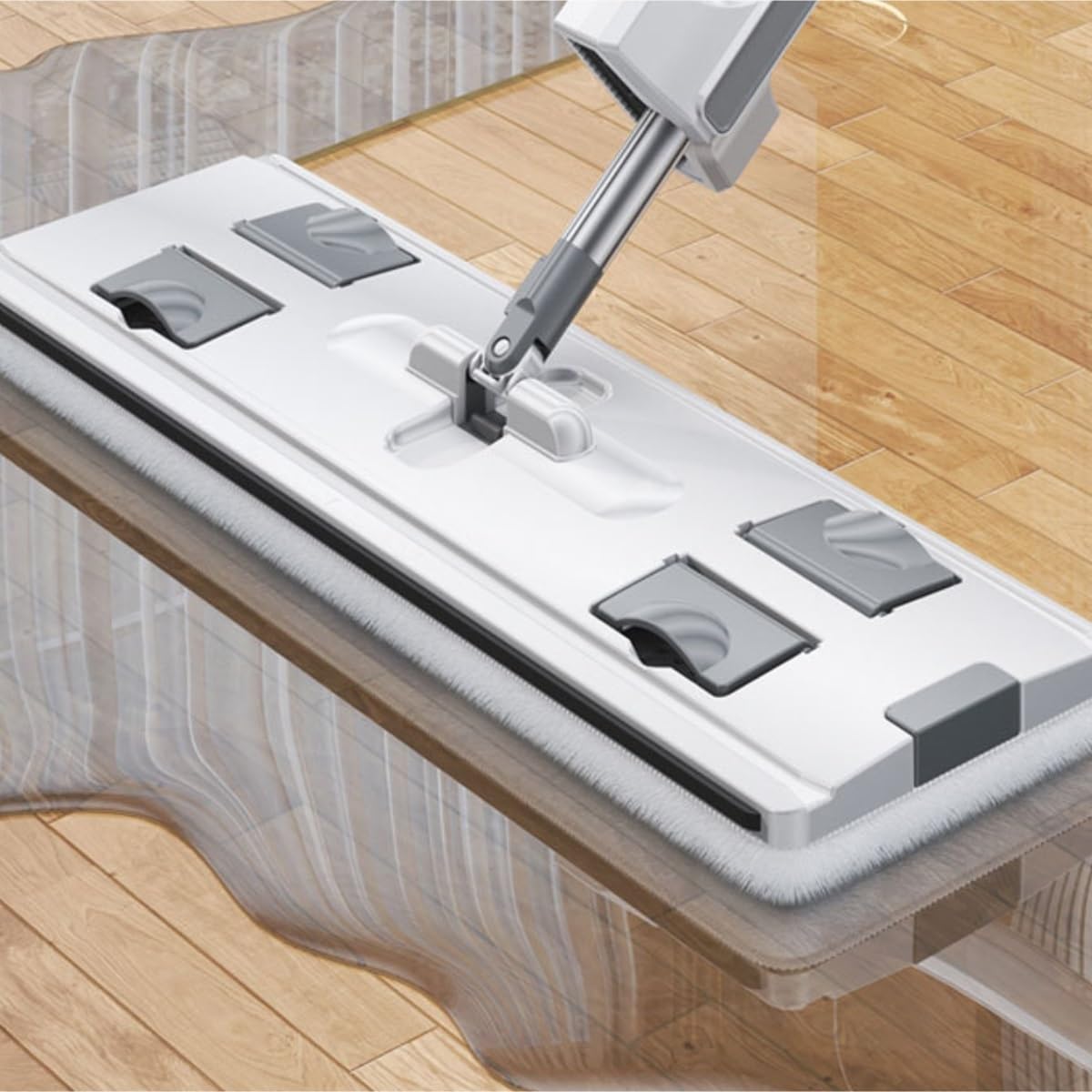 Spazzolone per Pavimenti Mocio Piatto A Mani Libere, Mocio for Pavimenti in Legno, Mocio for Pavimenti in Piastrelle, Mocio for Uso Domestico Pigro Mocio Pavimenti Mocio Mop