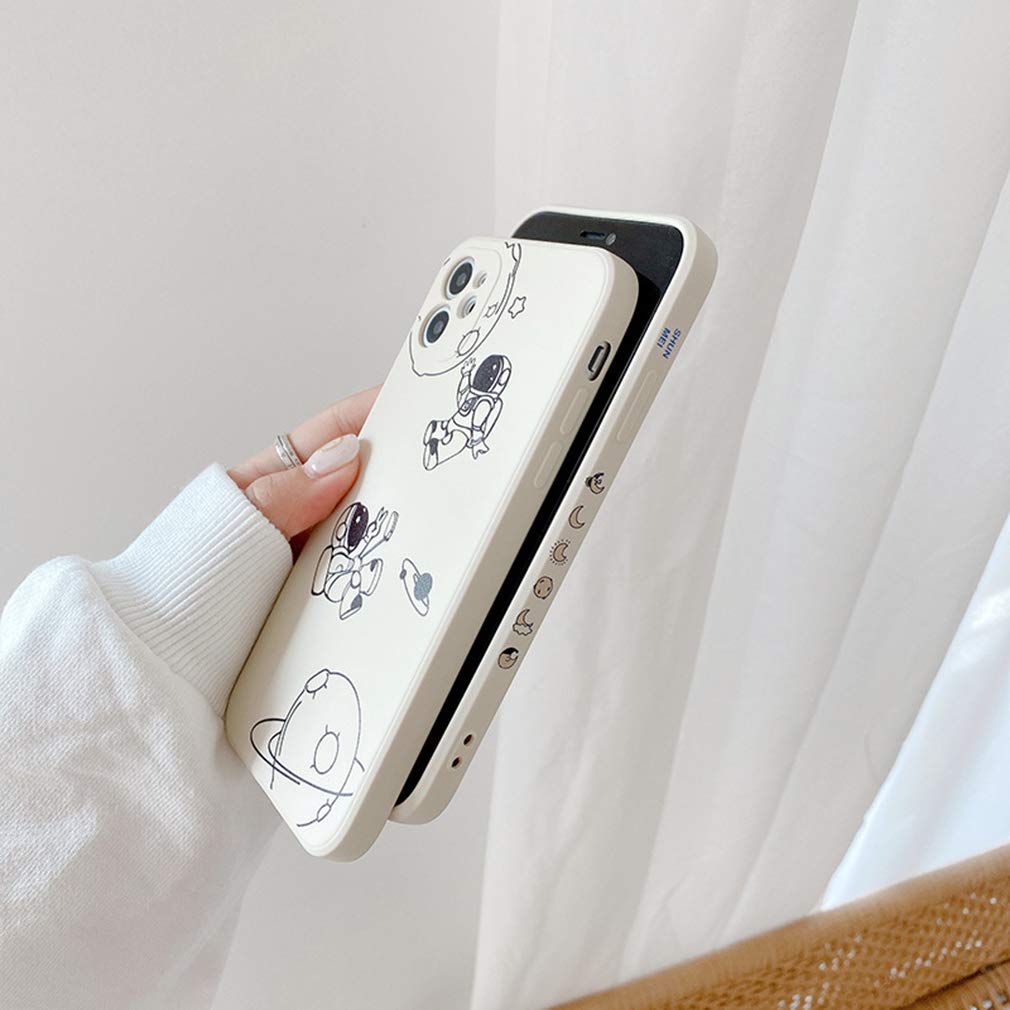 Custodia Per IPhone XR 6,1 Pollici Con Astronauta - Cover In Silicone Morbido TPU, Ultra Sottile, Antiurto, Antigraffio, Design Luna