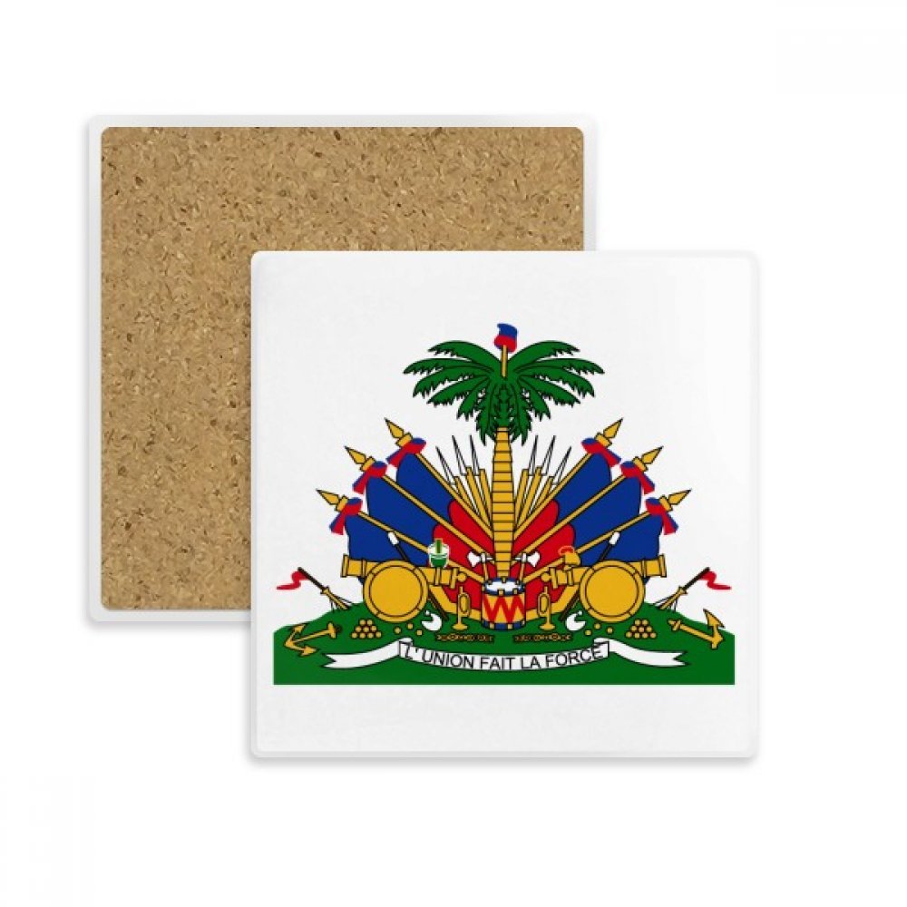 Dessous de verre Haïti en pierre absorbante de qualité premium