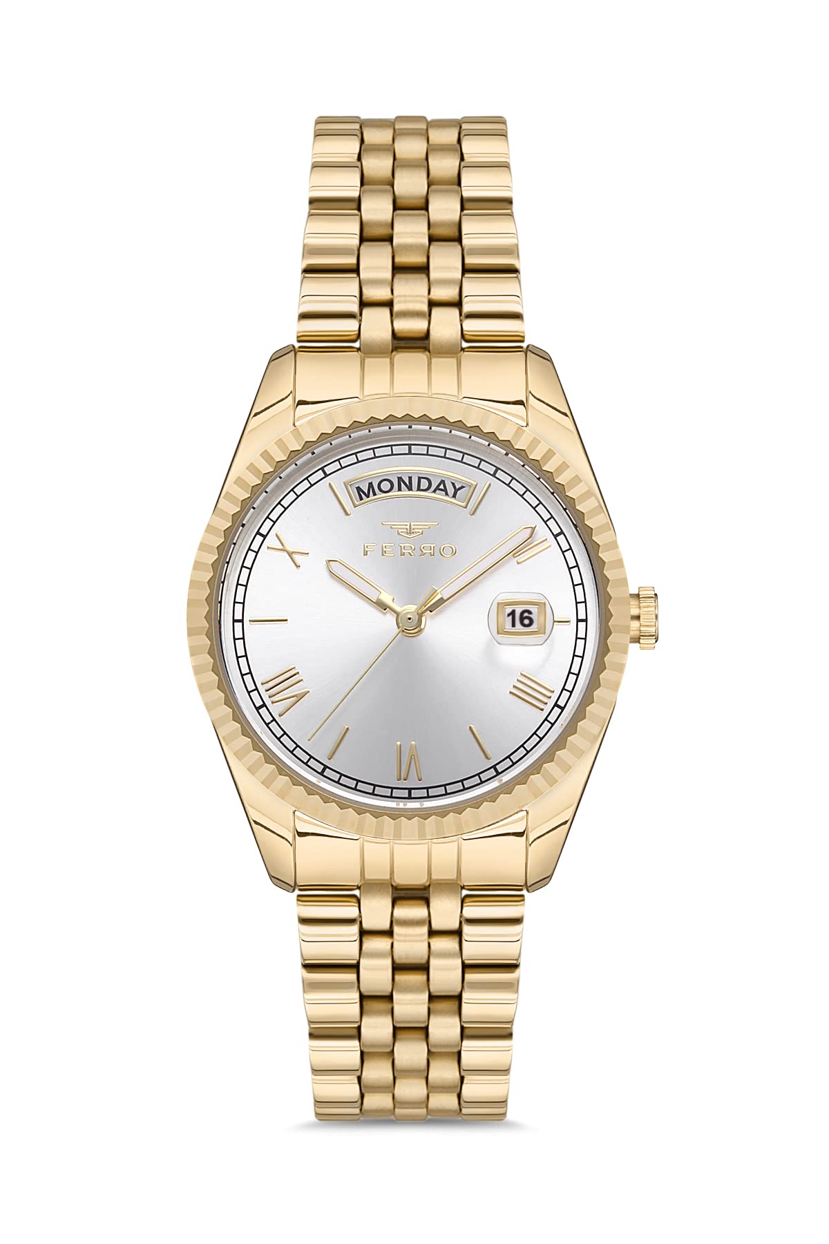 Ferro Analog Silver Dial Womens Watch-F21131A-B (B09RWMT5P9) Amazon Price History, Amazon Price Tracker