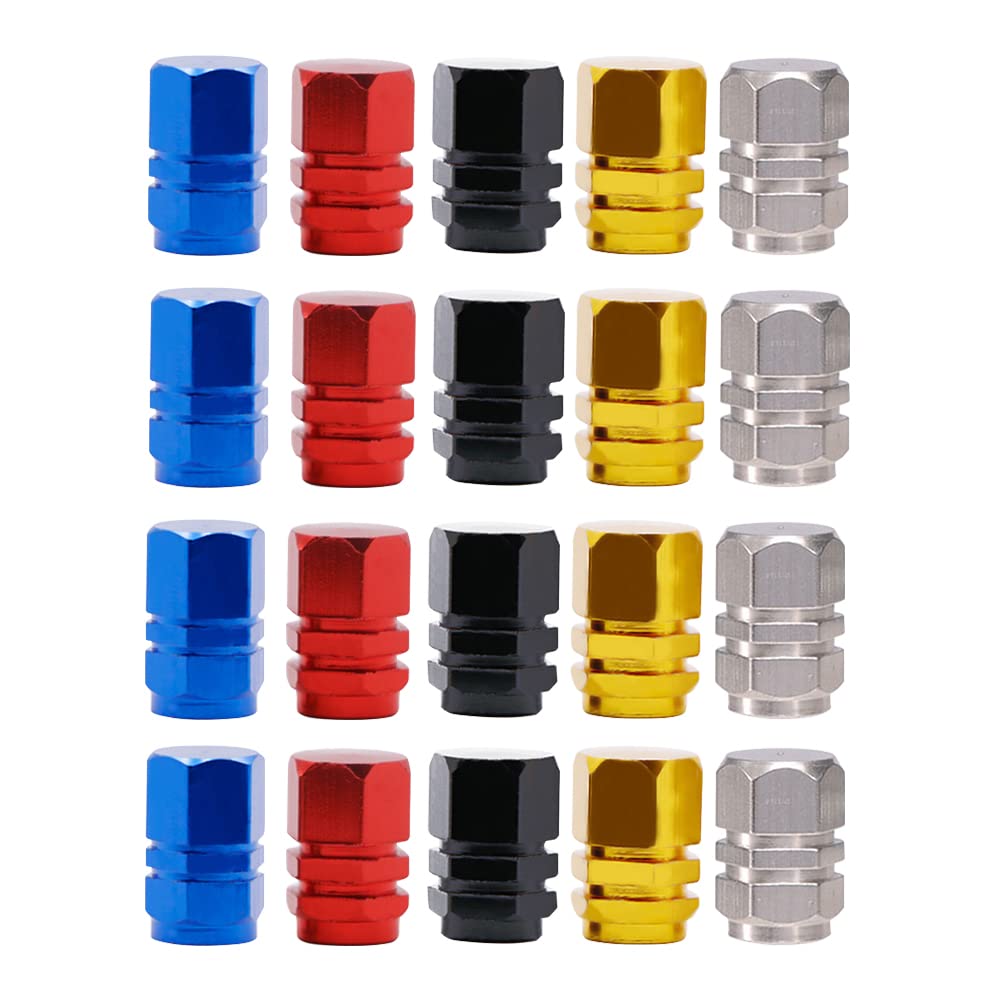 Lot De 12 Bouchons De Valve De Pneu Fluorescents - Accessoire Déco Et Sécurité Voiture/Camion - Couleurs Vives