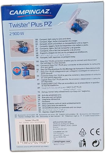 Miniatura 5 de Twister Plus PZ, estufa de gas para camping o festivales, fácil manejo