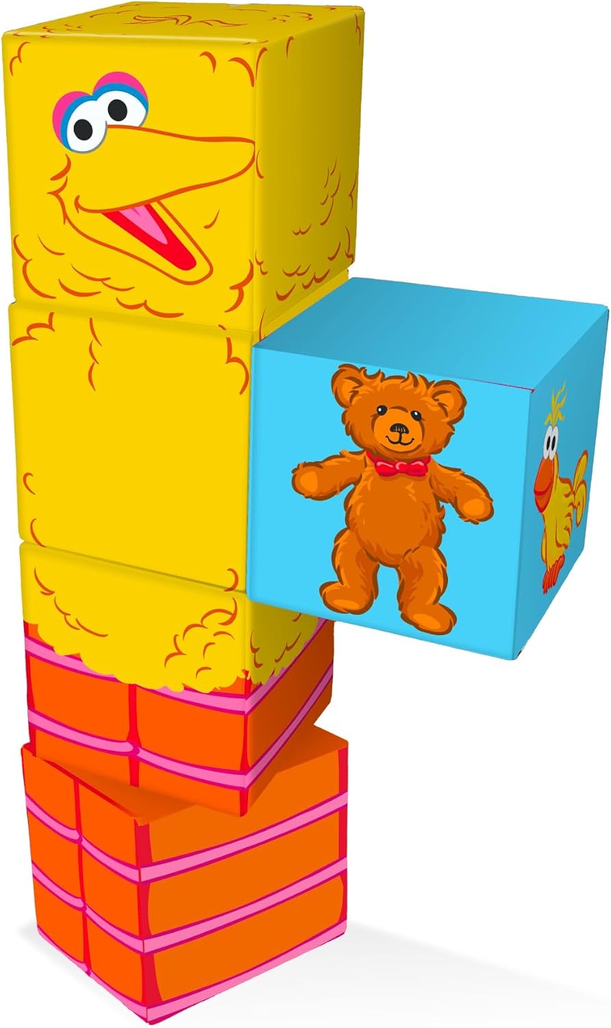 Sesame Street 3 Pack Magnetic Cubes, Elmo, Cookie Monster & Big Bird QuBees image 5