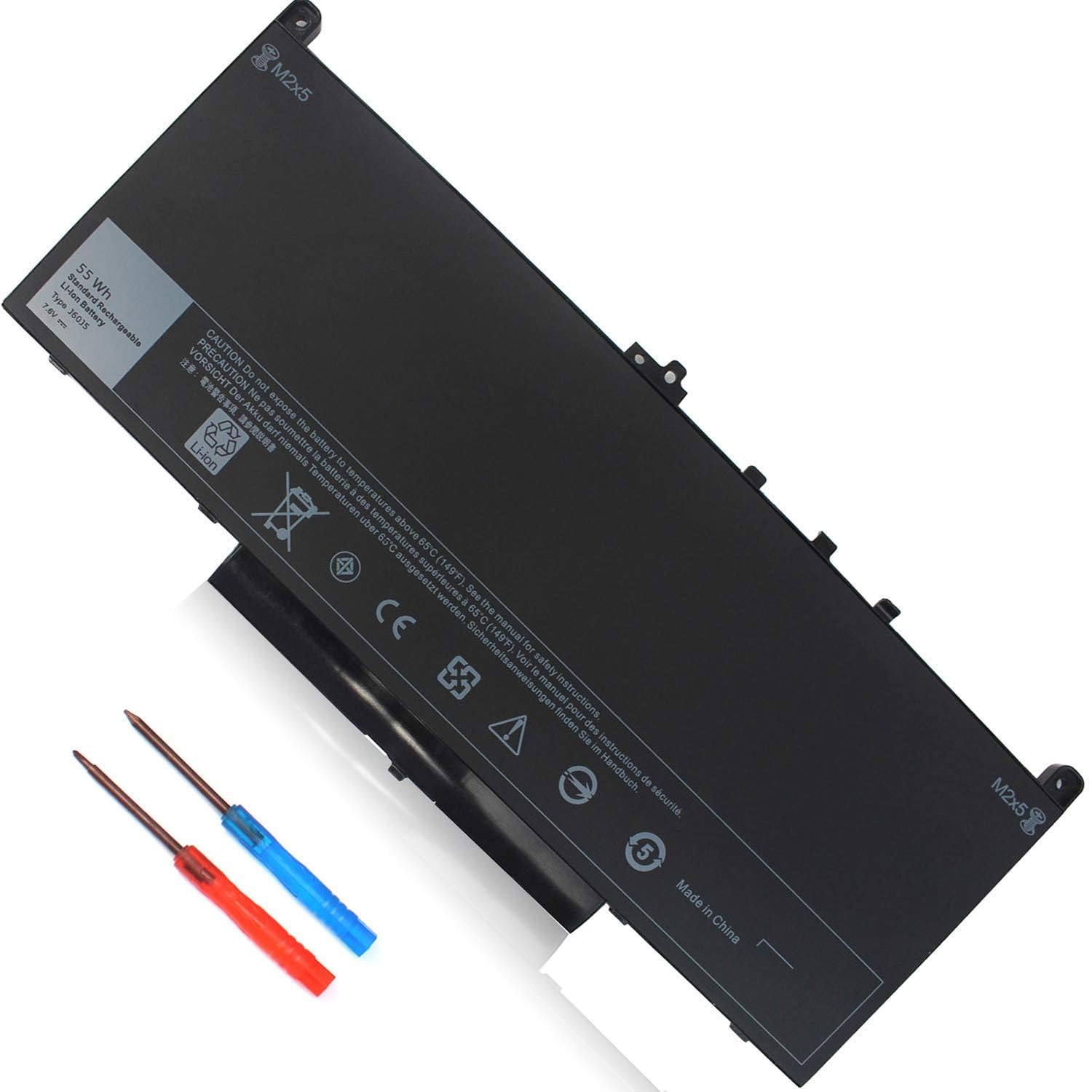 Amazon.com: 7.6V 55Wh J60J5 Battery Compatible with Dell Latitude