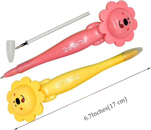 Miniatura 8 de 6 bolígrafos adorables de caracol, bolígrafos con forma de caracol, bolígrafos novedosos de animales, tinta negra con 6 recambios para niños,