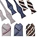 b.m.c BMC Mens 6pc Mixed Design Self Tie Bowtie Pocket Square Matching Fashion Suit Accessories - Set 3: Touch of Class