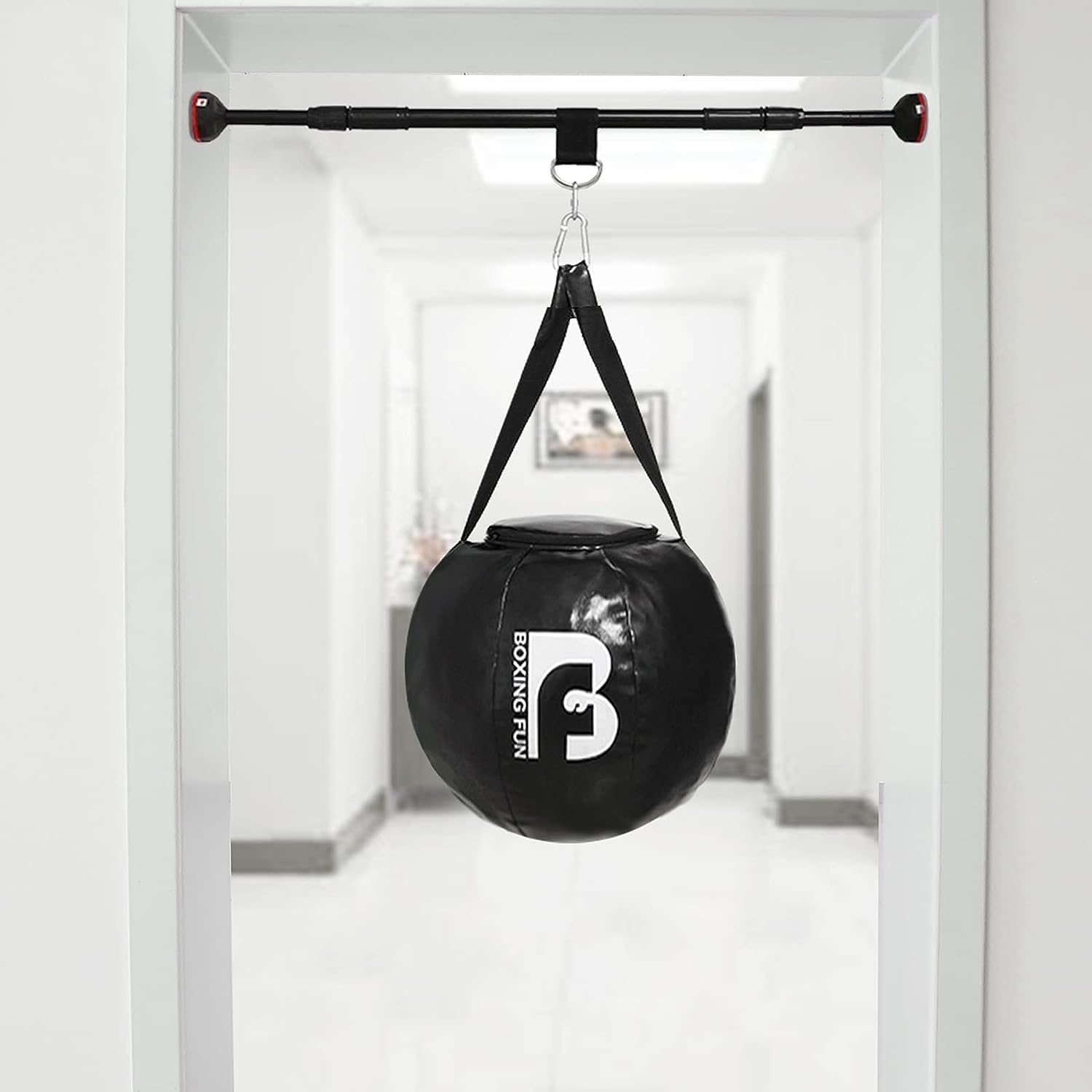 Speed Bag for Boxing, Boxing Heavy Bag Stand for Doorway/Door Frame, Professional Adults Quick Speed Punching Bags Height Adjustable, Karate Martial Arts Muay Thai
