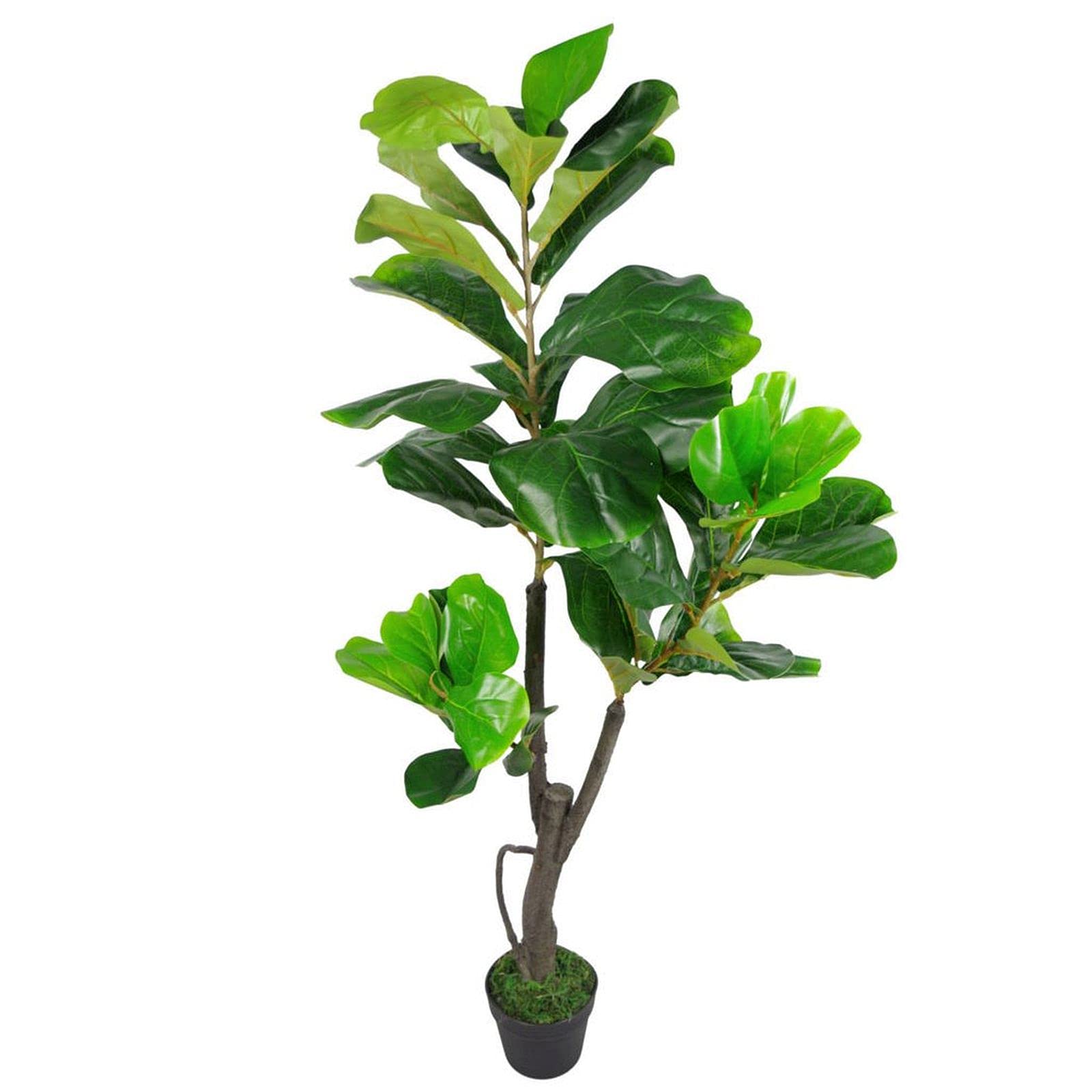 Artificial 120Cm Leaf Design Uk Artificial Realistic Plant Fiddle Fig Tree from B&Q