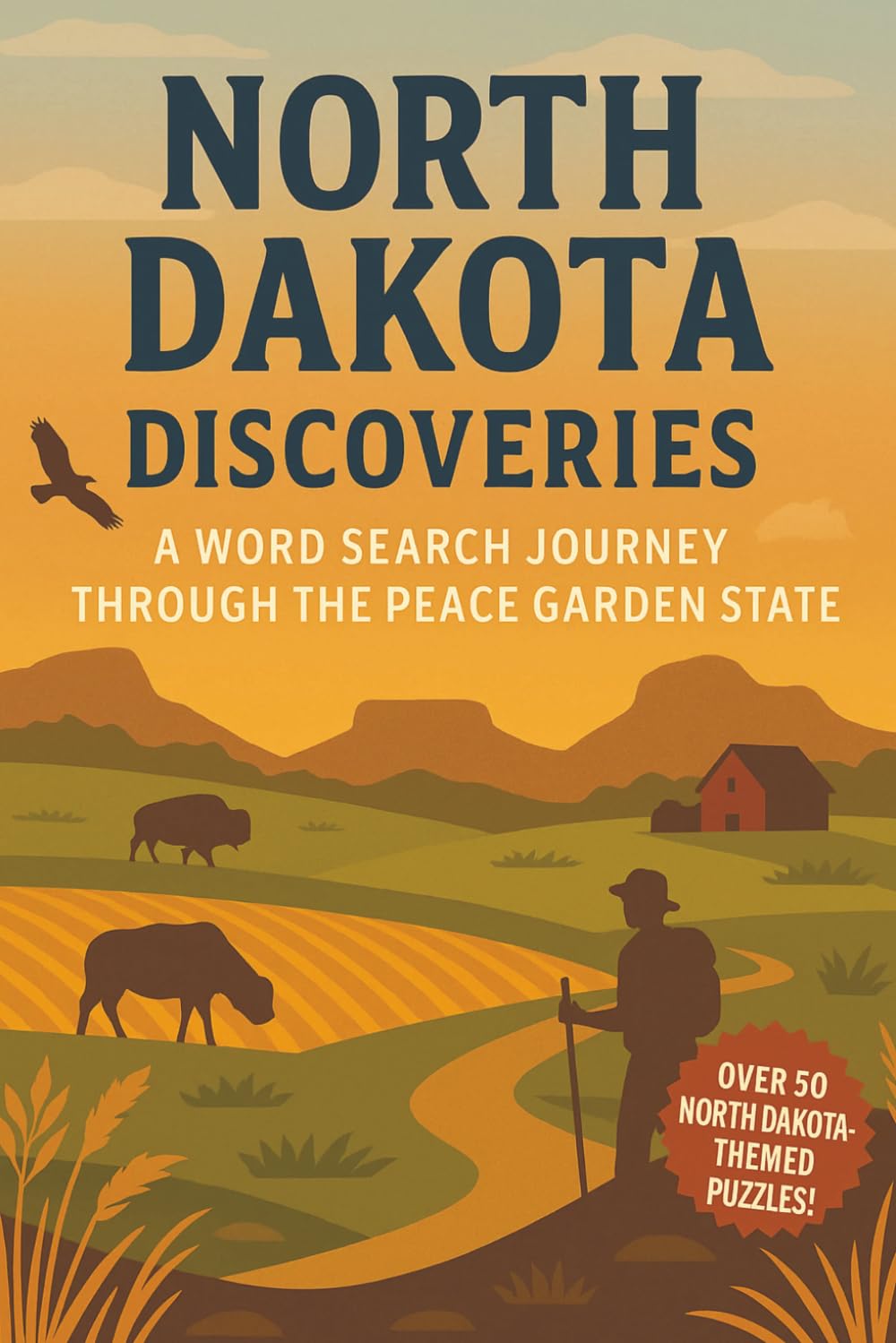 North Dakota Word Search: A Puzzle Book about North Dakota's Plains, Cities, History and More
