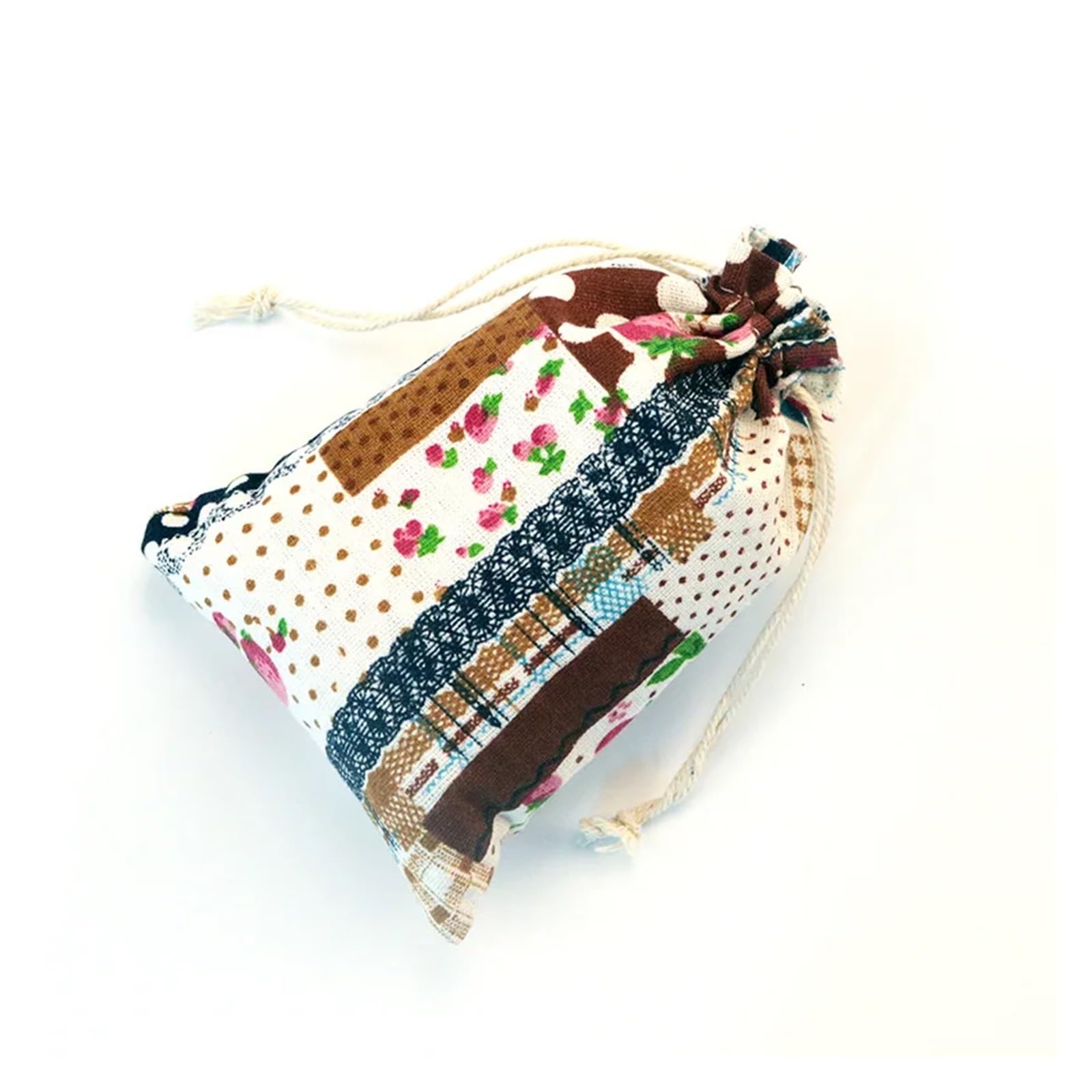 WENH Pochettes rétro en coton à cordon de serrage, 100 pièces (10x14cm), sacs cadeaux for bijoux, petite pochette d'emballage de Bracelet en tissu, sac cadeau de fête de mariage