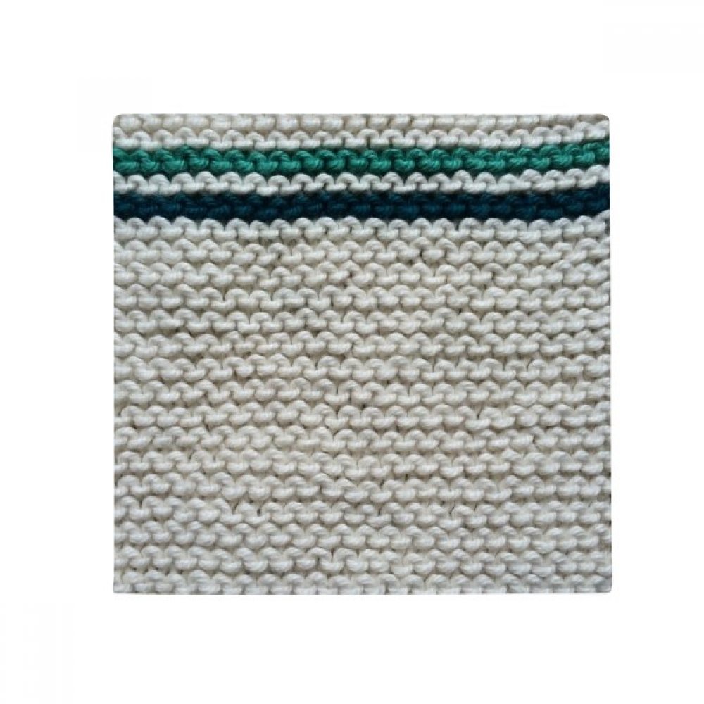 Tapis pour animaux tricot gris 50x50cm antidérapant en lin multi-usage