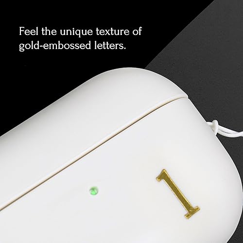 Miniatura 5 de COLLECTIVE HOME - Funda AirPods Pro de 1 y 2 generación, diseño de letra personalizado, elegante y seguro con cordón, material de TPU premium, ideal