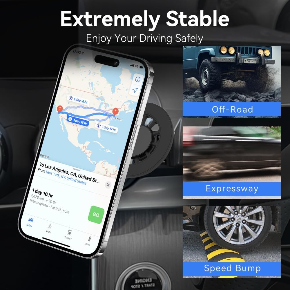 CLEC for Magsafe Car Phone Holder Mount for 2022-2025 Mercedes Benz C-Class Magnetic Phone Holder Adjustable for Car Phone Holder Vent Fits for iPhone 17/16/15/14/13/12 Series Magsafe Case All Phones