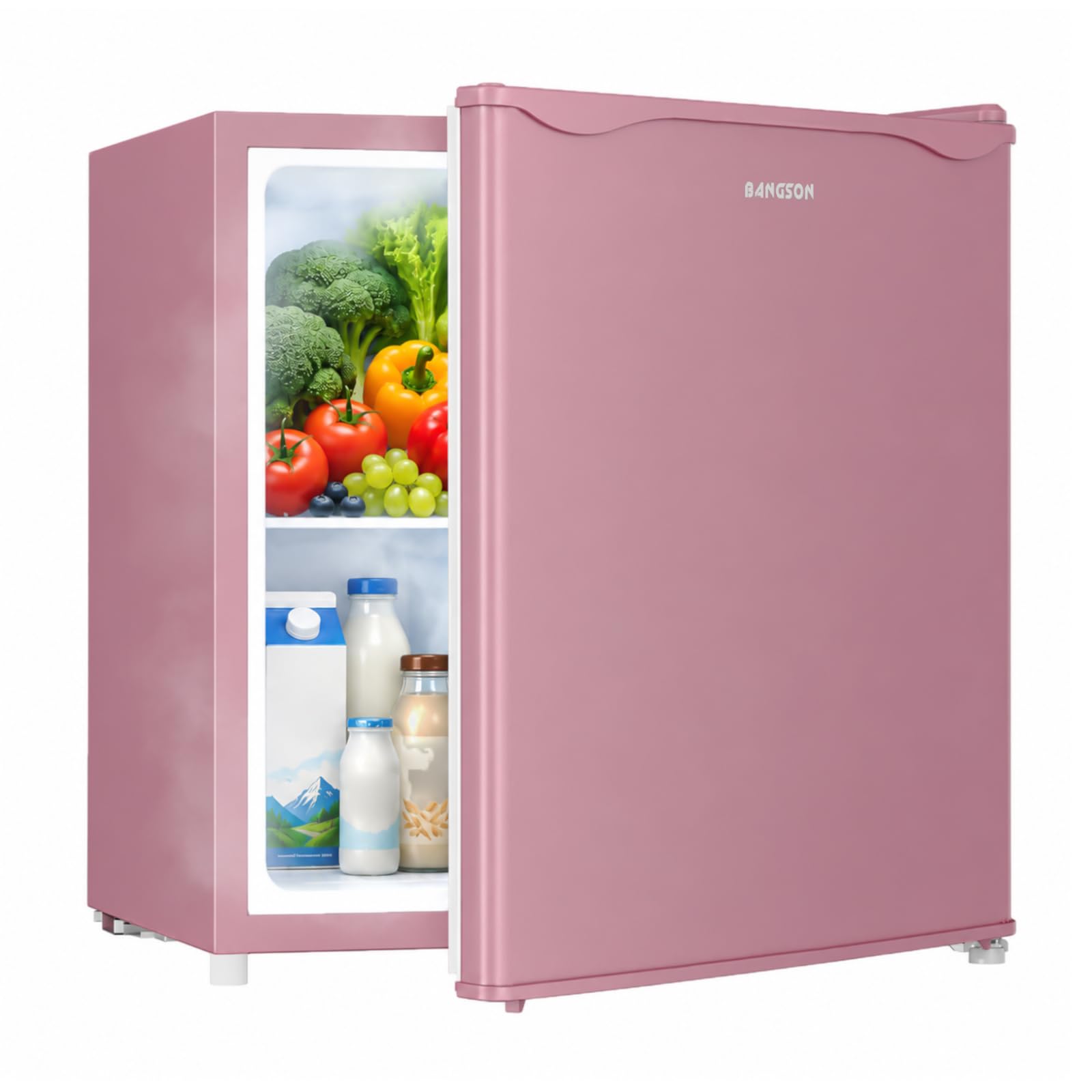 BANGSON 1.7 Cu.Ft Mini Fridge in Pink