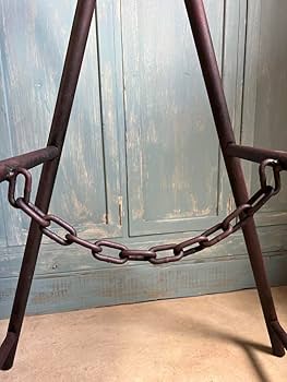 Amazon.co.jp: ノーブランド品 アイアン脚立 ビンテージ アンティーク