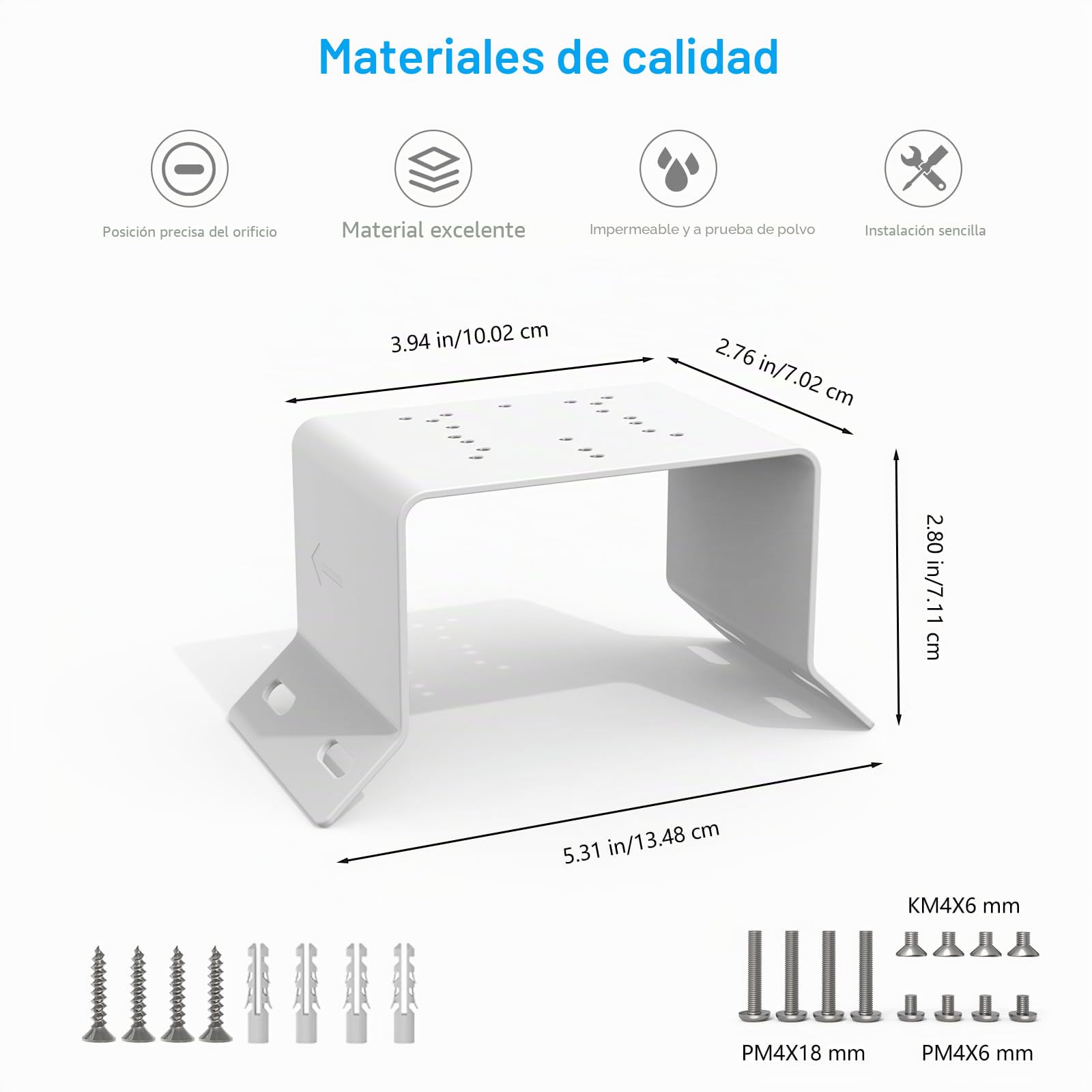 HOLACA Montaje en ángulo universal compatible con Eufy Solocam S340, Solocam E30, 4G LTE Cam S330, eufyCam E330 Professional (cámara no incluida), montaje en ángulo universal