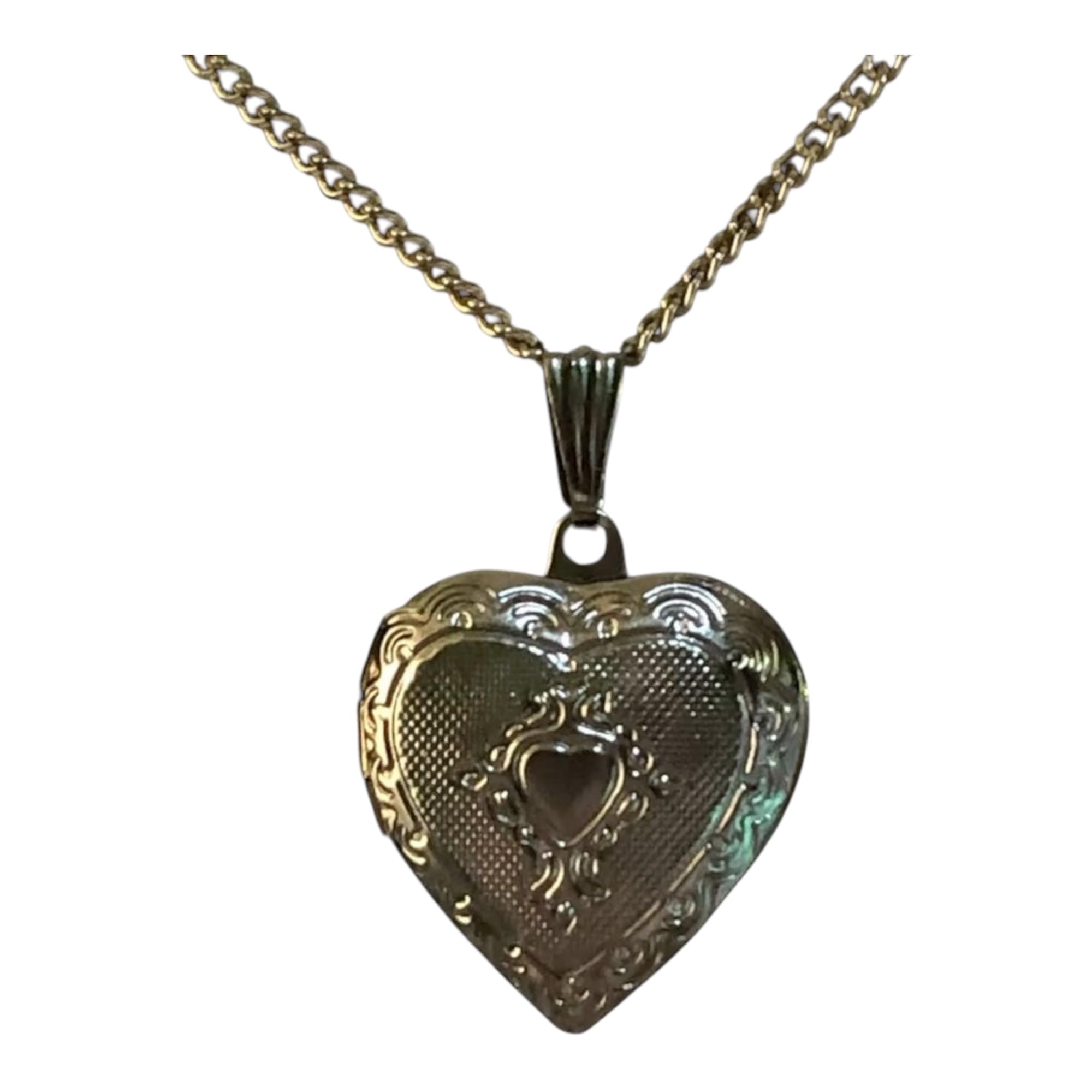 beaded jewels Elegant Silver Heart Locket Pendant Necklace – Timeless Keepsake Jewelry for Women and Girls to Hold Photos and Cherished Memories-picture-11