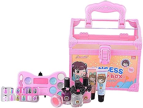 Amazon Co Jp Silun ネイルセット キッズ用ネイル はがせるマニキュア キッズ コスメ マニキュア 女の子 剥がせる 安全 子供メイクアップセット ままごと 子供 化粧品おもちゃ キッズ コスメセット ごっこ遊び メイクセット プリンセス 女の子 プレゼント 誕生日