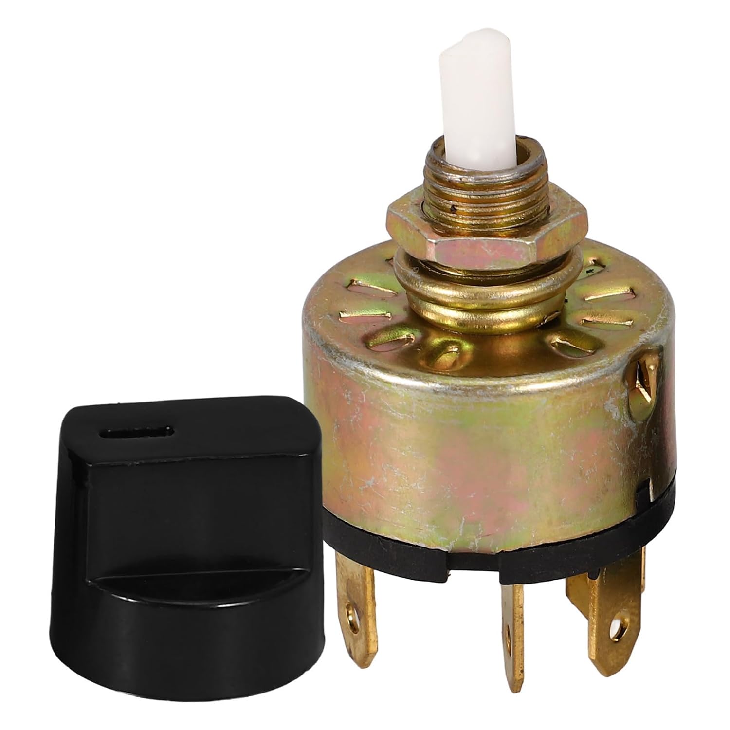Car Air Conditioning Switch 3 Position Rotary Knob for Vehicle Ac with Easy Operation, Stainless Steel and Plastic Material, Suitable for Forklifts and Trucks