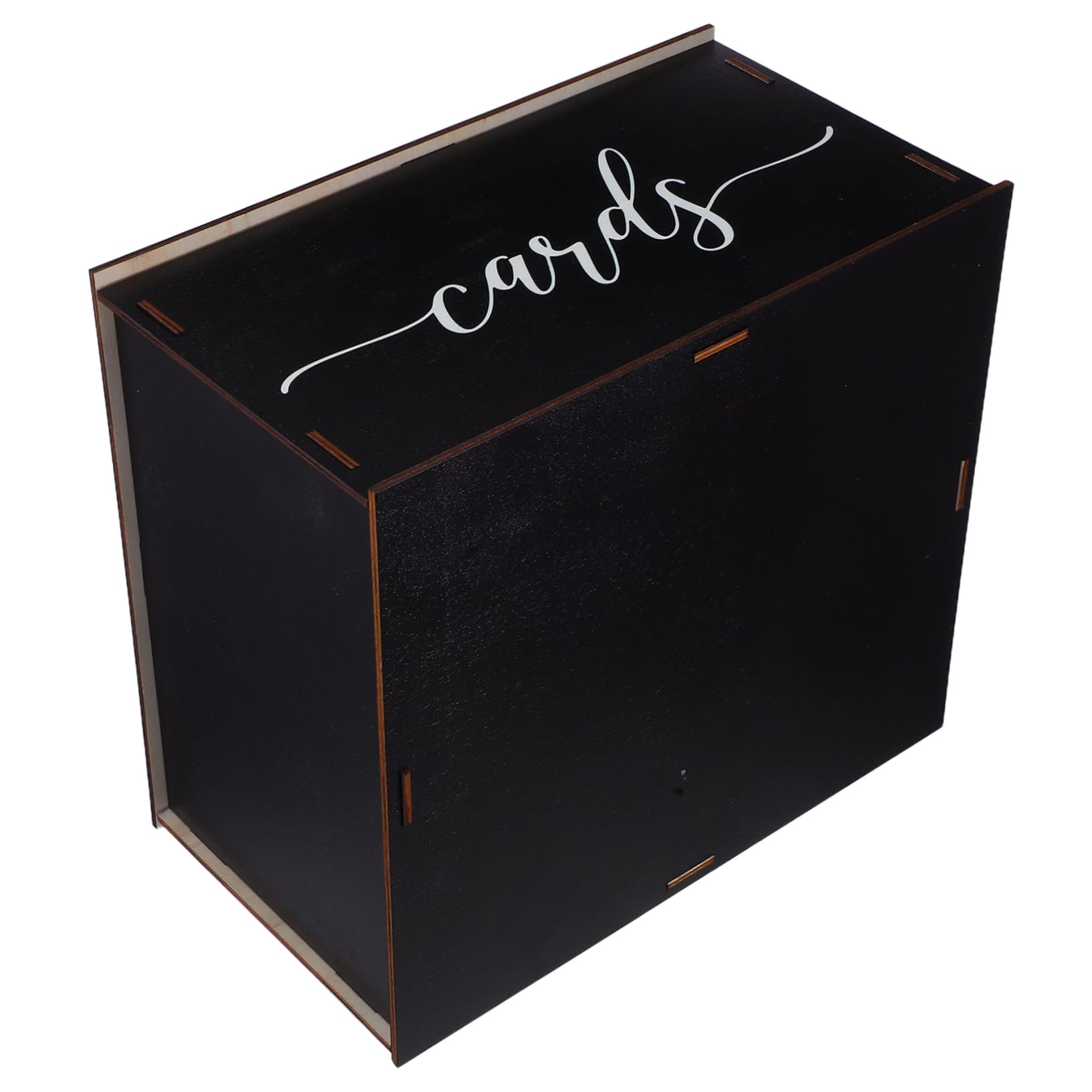 Zerodeko Scatola Carte in Nero per Matrimonio Custodia con per Buste Decorazione e Robusta per Ospiti e Denaro