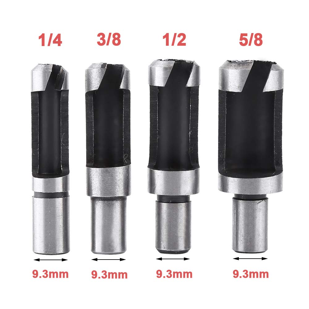 Wood Plug Cutter Set - 8 Pieces for Woodworking -2