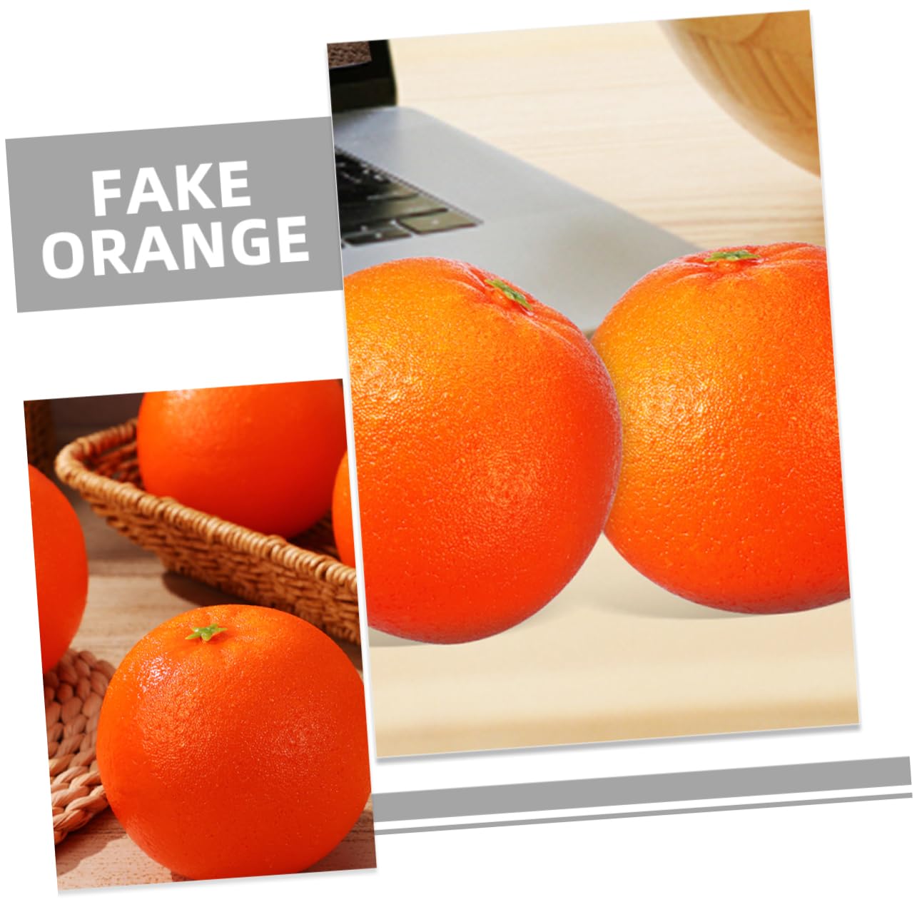 IMIKEYA 40 STK Simuliertes Orangefarbenes Modell Szenenschmuck Dekorative Künstliche Früchte Desktop-deko Mit Künstlichen Orangen Restaurant-Display-Obst Obst-Modell- Schaum