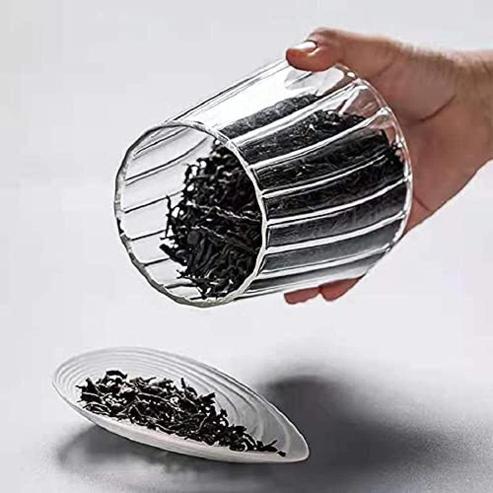 Barattoli per La Conservazione degli Alimenti in Vetro Borosilicato con Coperchio Ermetico per La Conservazione degli Alimenti - Cereali, caffè, Zucchero, Snack-Style 3