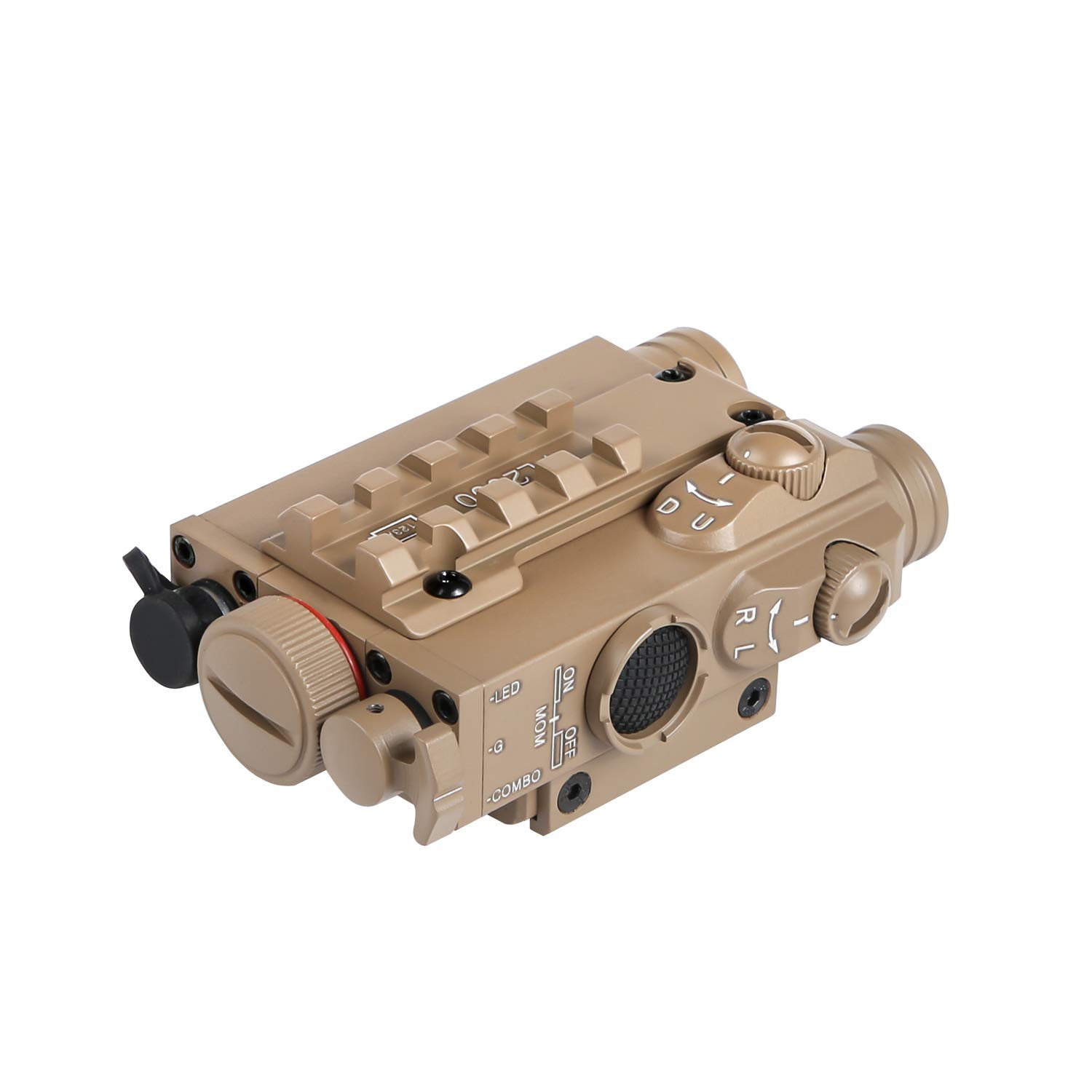 FL2000 Tactical Green Laser Sight + 200LM LED Light Combo with Pressure Cord Switch and Quick Release Mount