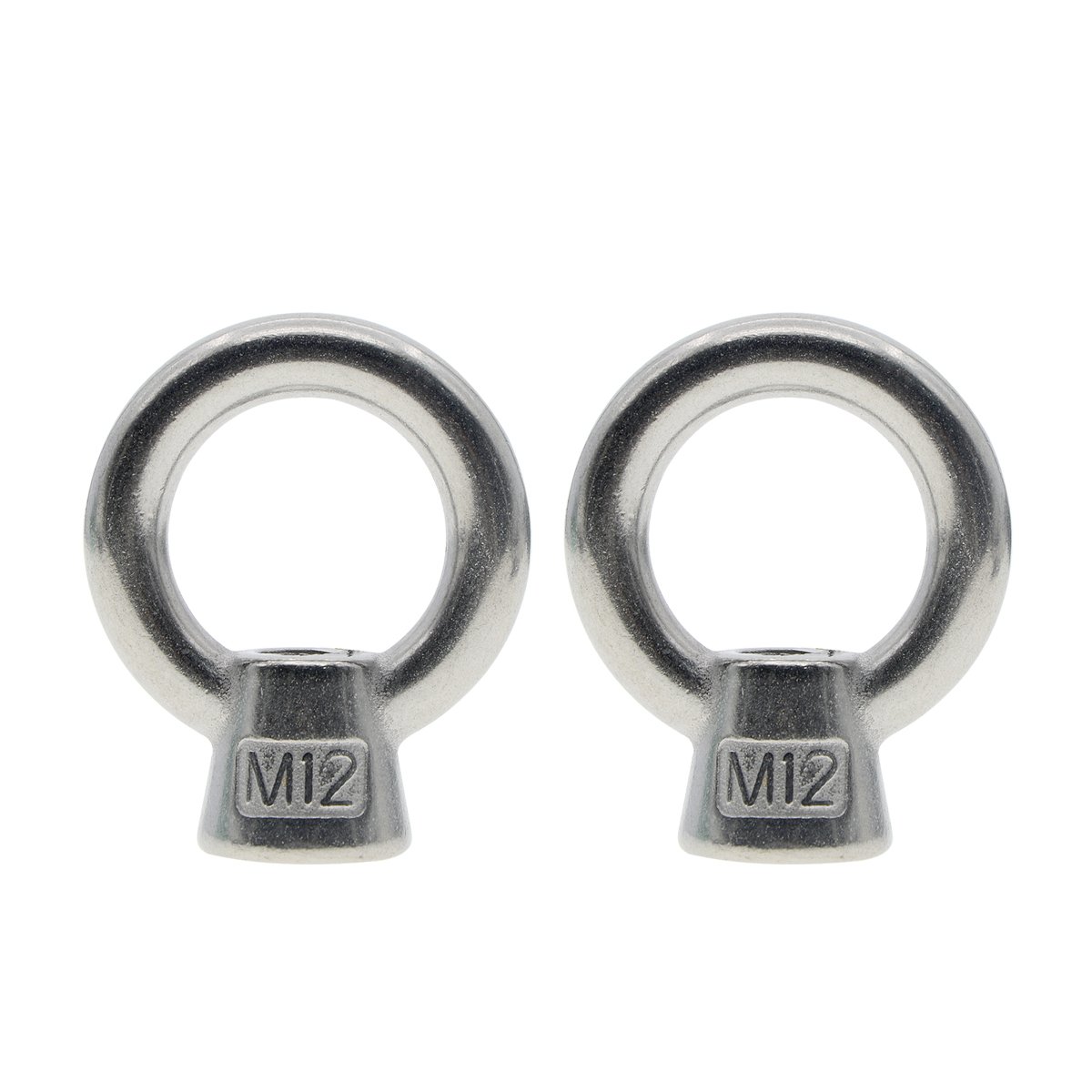 Saim M12 Female Thread Lifting Ring Eye Bolt Stainless Steel Screw Bolt 2Pcs-picture-22