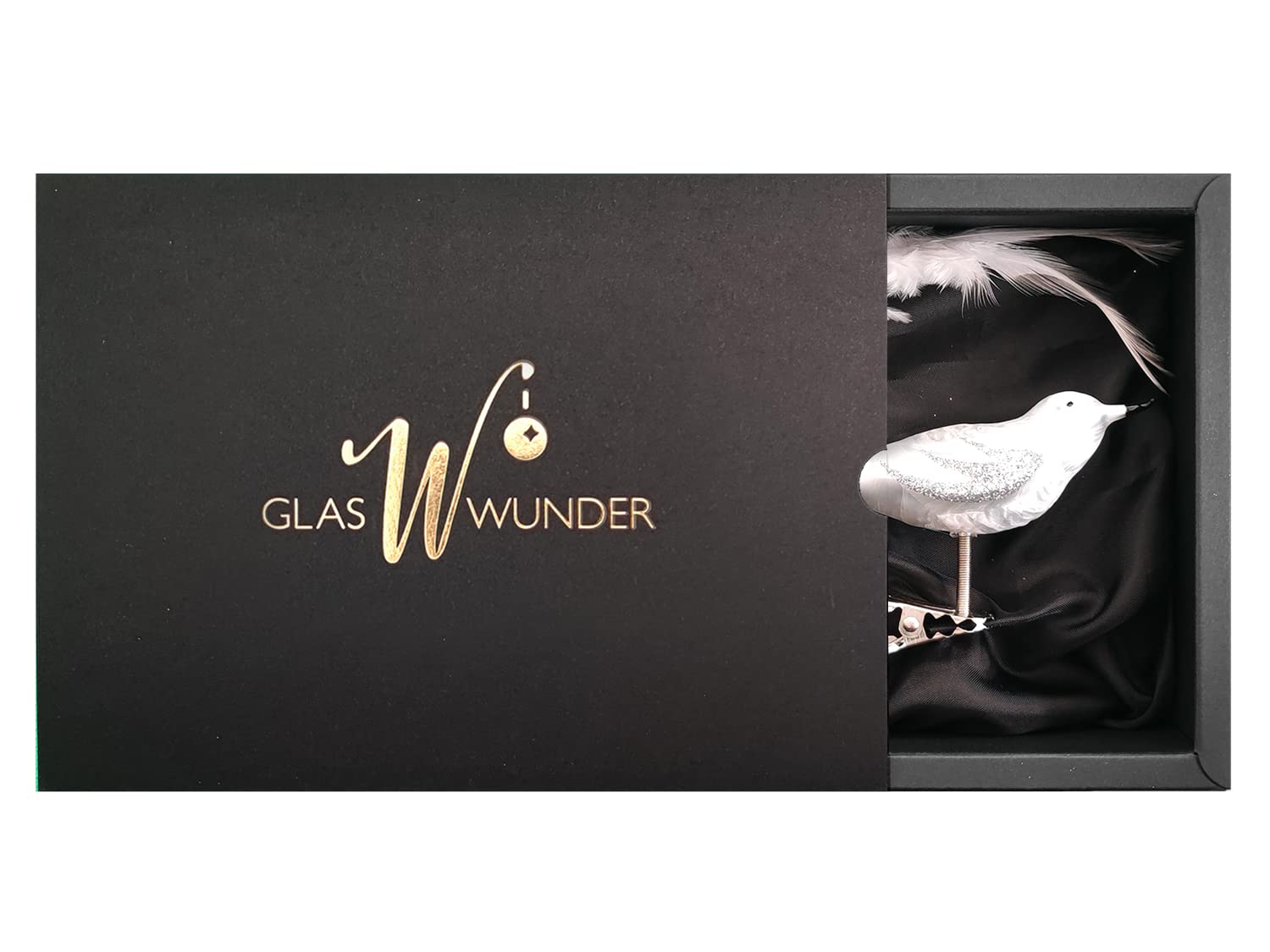 “Snow Bird” – Vogel | Christbaumschmuck weiß Ice