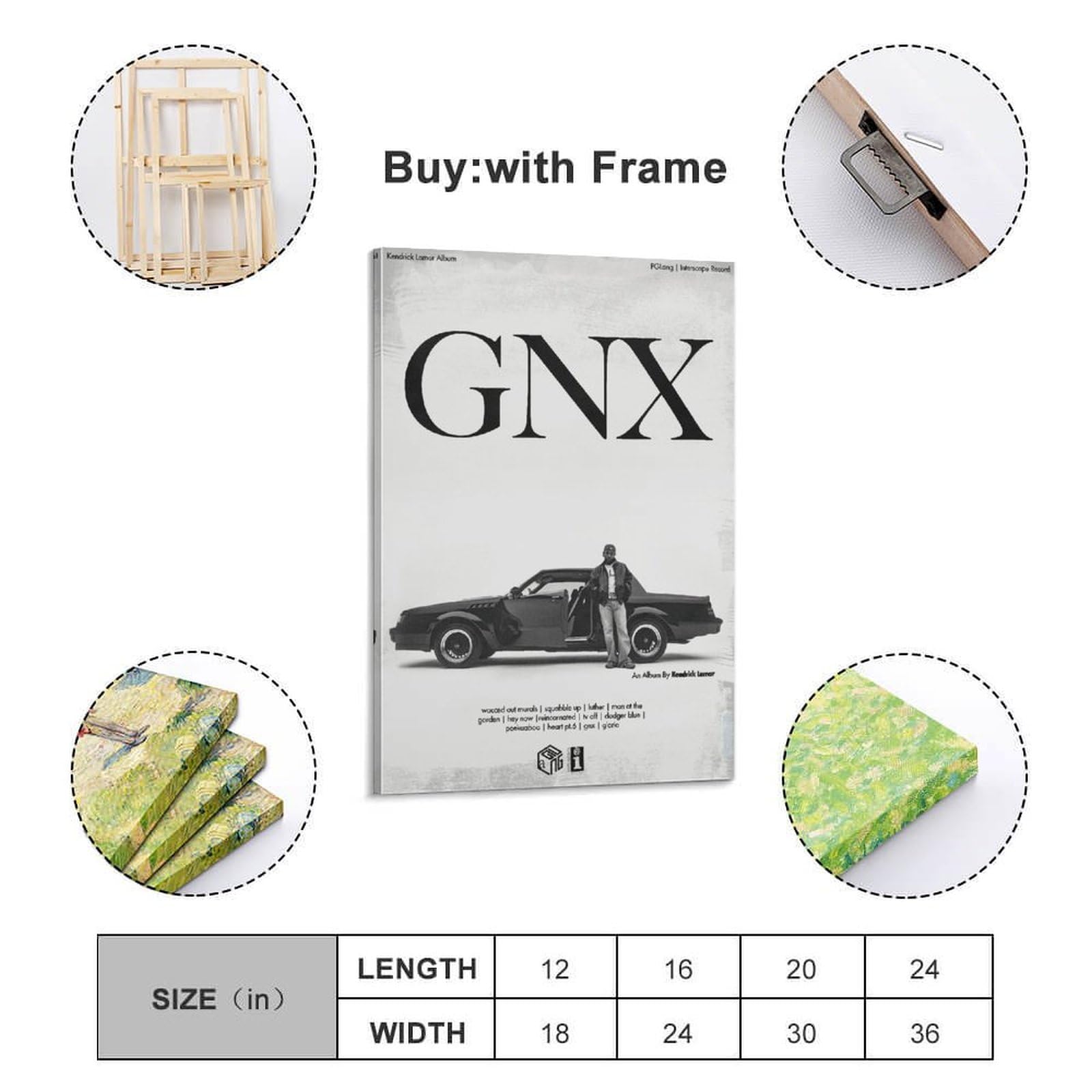 Amazon.com: Kendrick Lamar GNX 3 Posters & Prints on Canvas